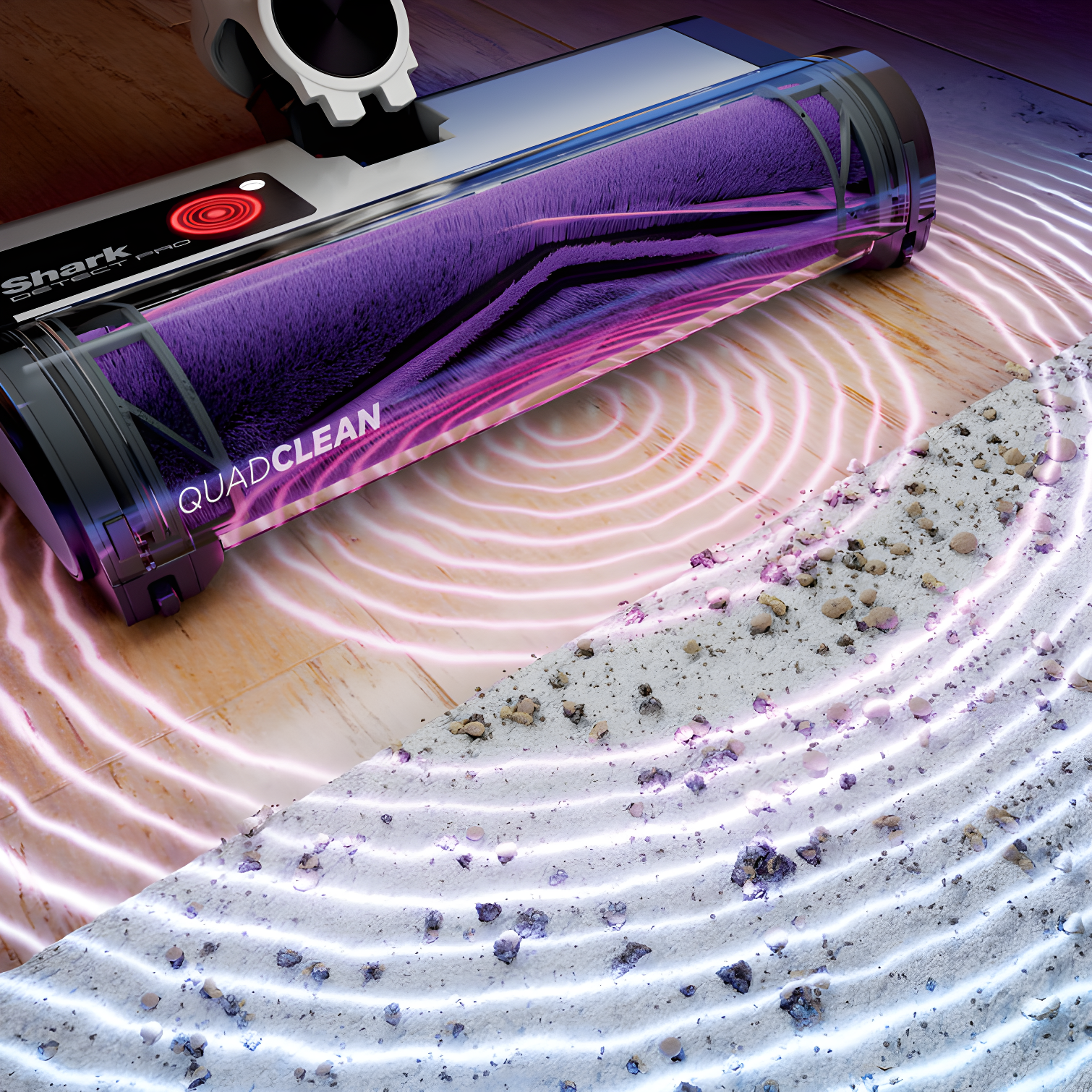 Shark IW1111 Shark Detect Pro Lightweight Cordless Vacuum Cleaner with HEPA Filter, Portable Handheld Attachment, Crevice Tool, Rechargeable Multi-Surface Stick Vacuum for Household Pet Hair, Dark Grey