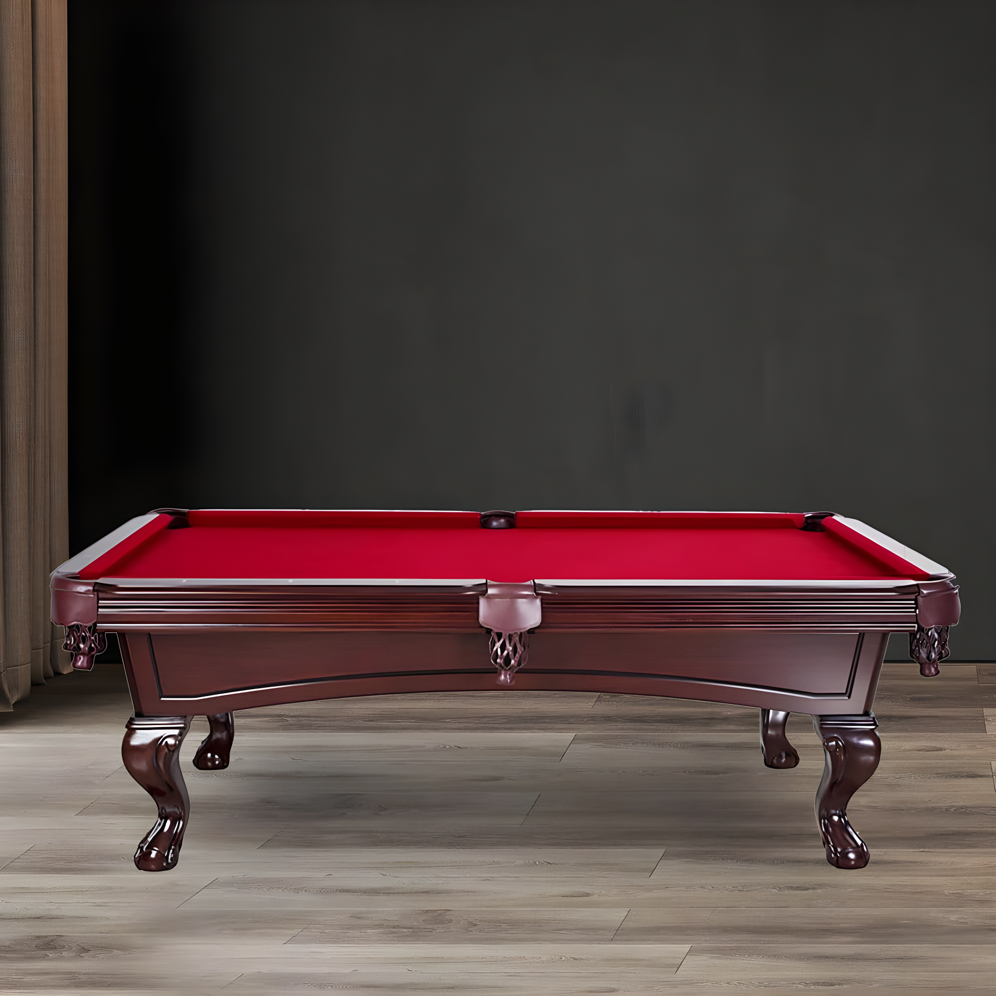 Hathaway Games Hathaway Augusta 8 Ft Furniture Pool Table – Includes Cue Sticks, Billiard Balls – Classic Design Perfect for Family, Home, Dining, or Living Room