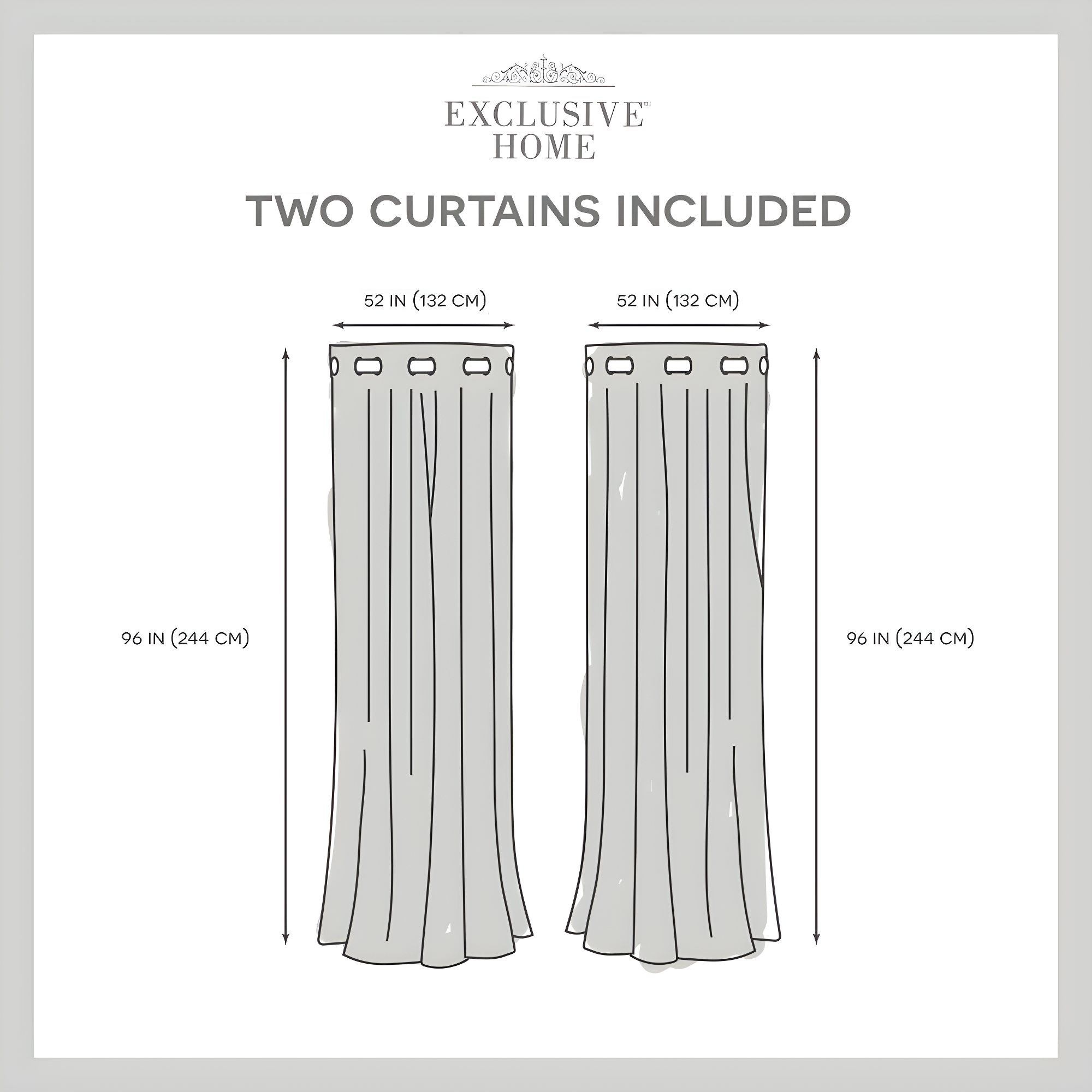 Milagros Polyester Blackout Curtain Pair (Set of 2)