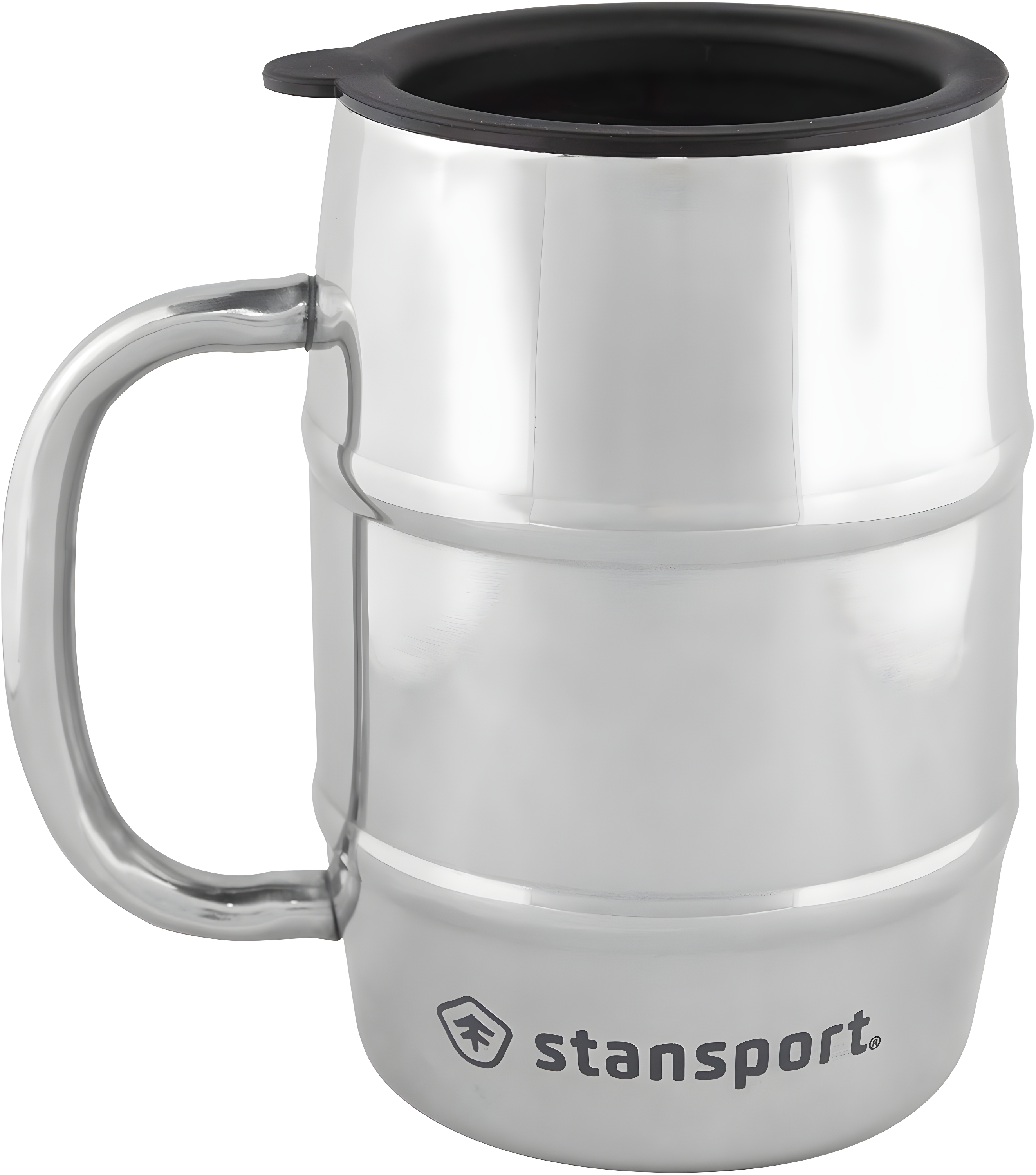 Stansport 16 OZ. Double Wall Camp Mug - Silver