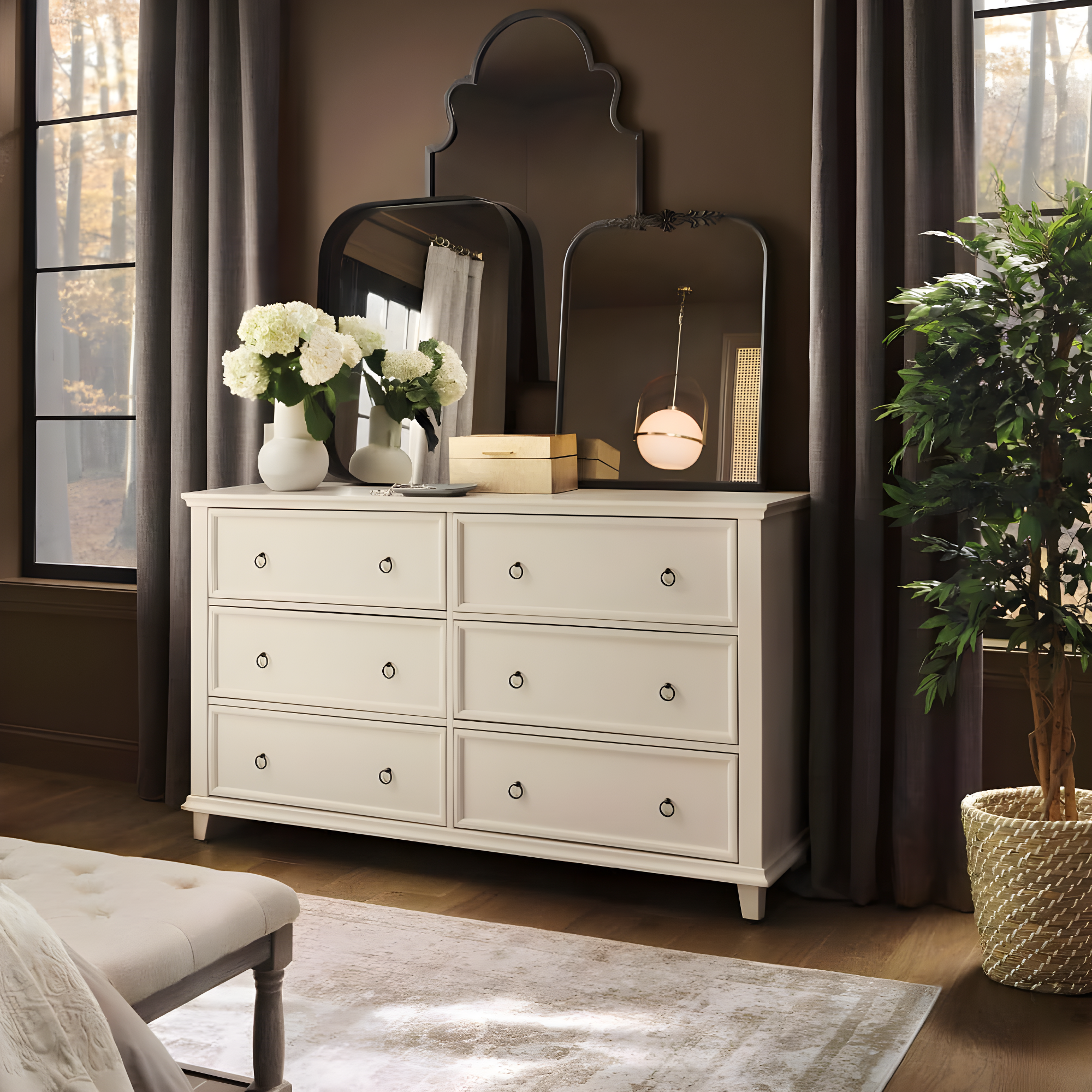 CosmoLiving by Cosmopolitan Wooden Decorative Box with Textured Foiled Exterior Set