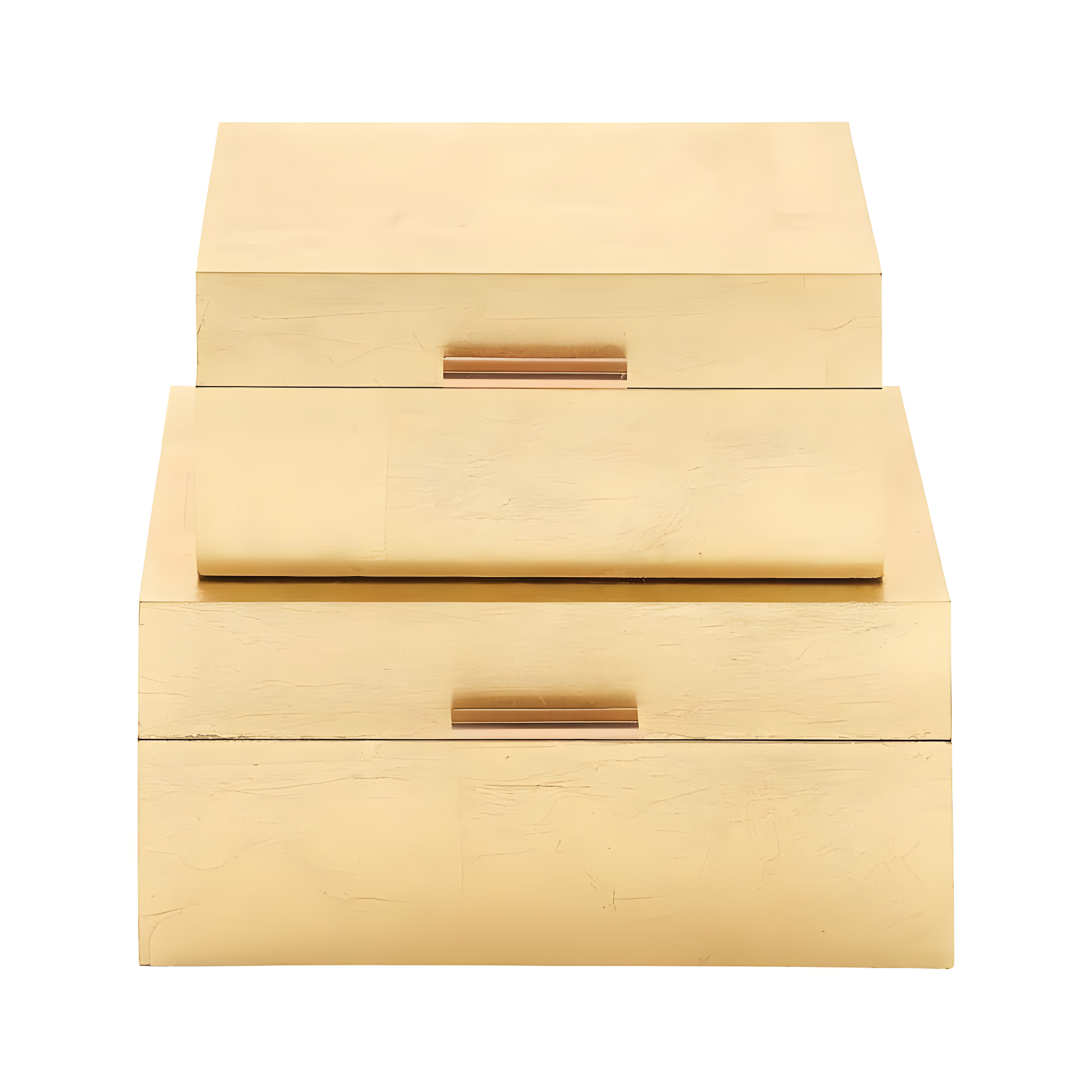 CosmoLiving by Cosmopolitan Wooden Decorative Box with Textured Foiled Exterior Set