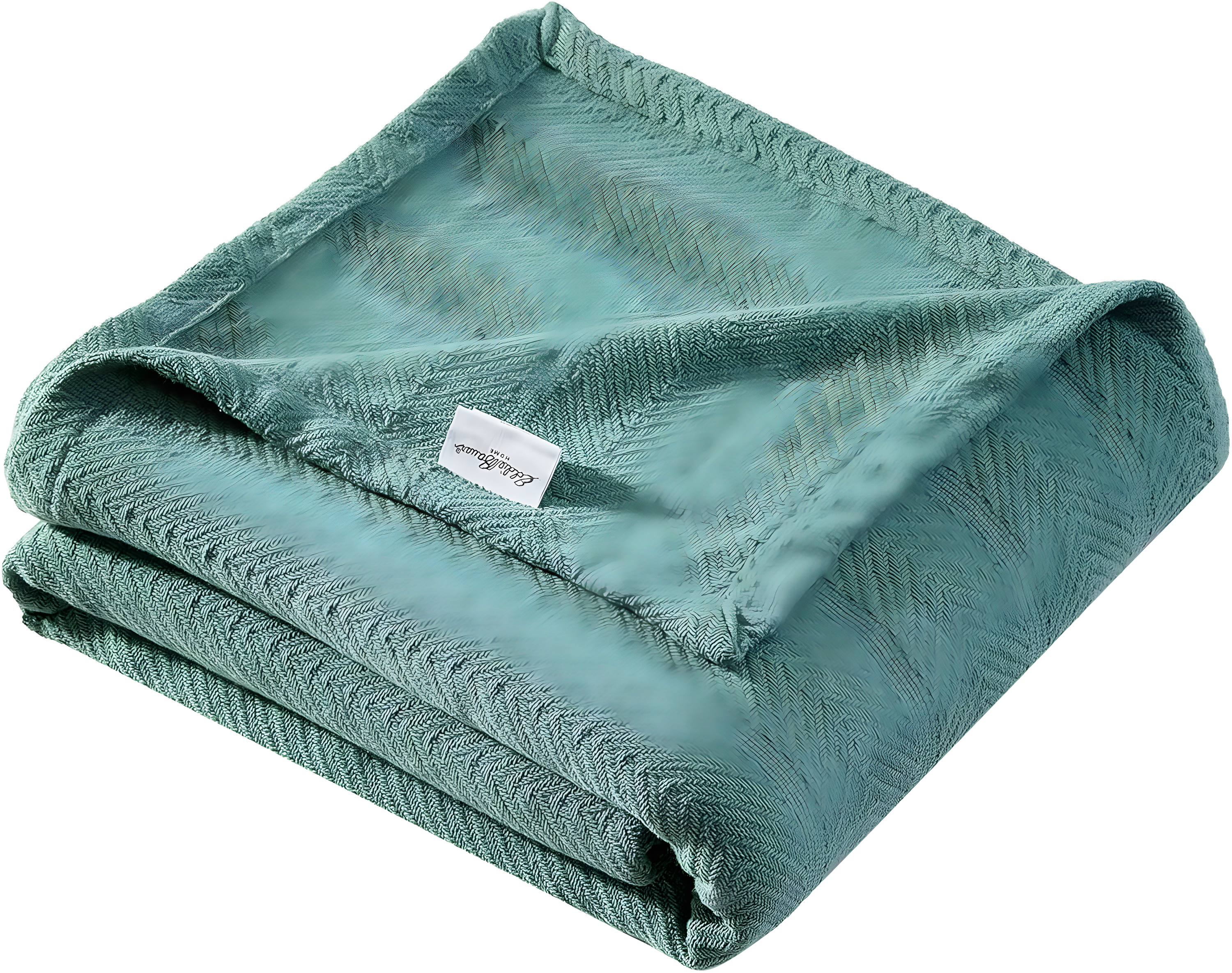 Eddie Bauer Herringbone Cotton Reversible Blanket