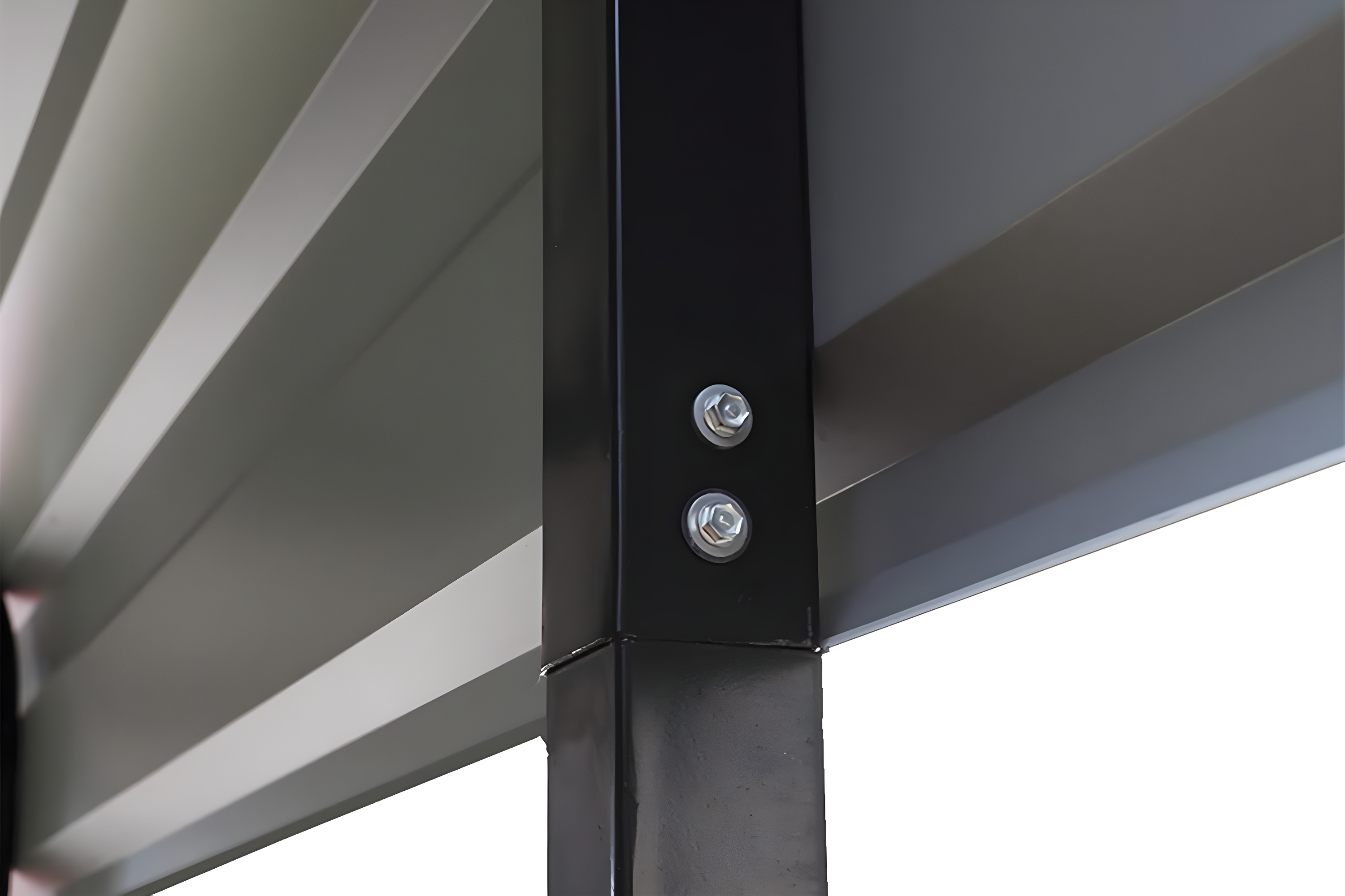 Steel Carport, 12 ft. x 20 ft. x 7 ft. Galvanized Black/Charcoal