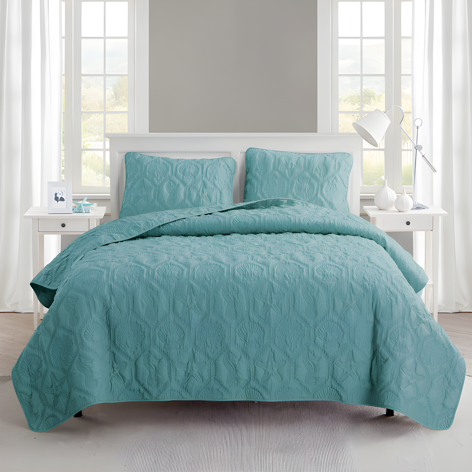 VCNY Shore 3-Piece Embossed Quilt Set & Reviews | Wayfair