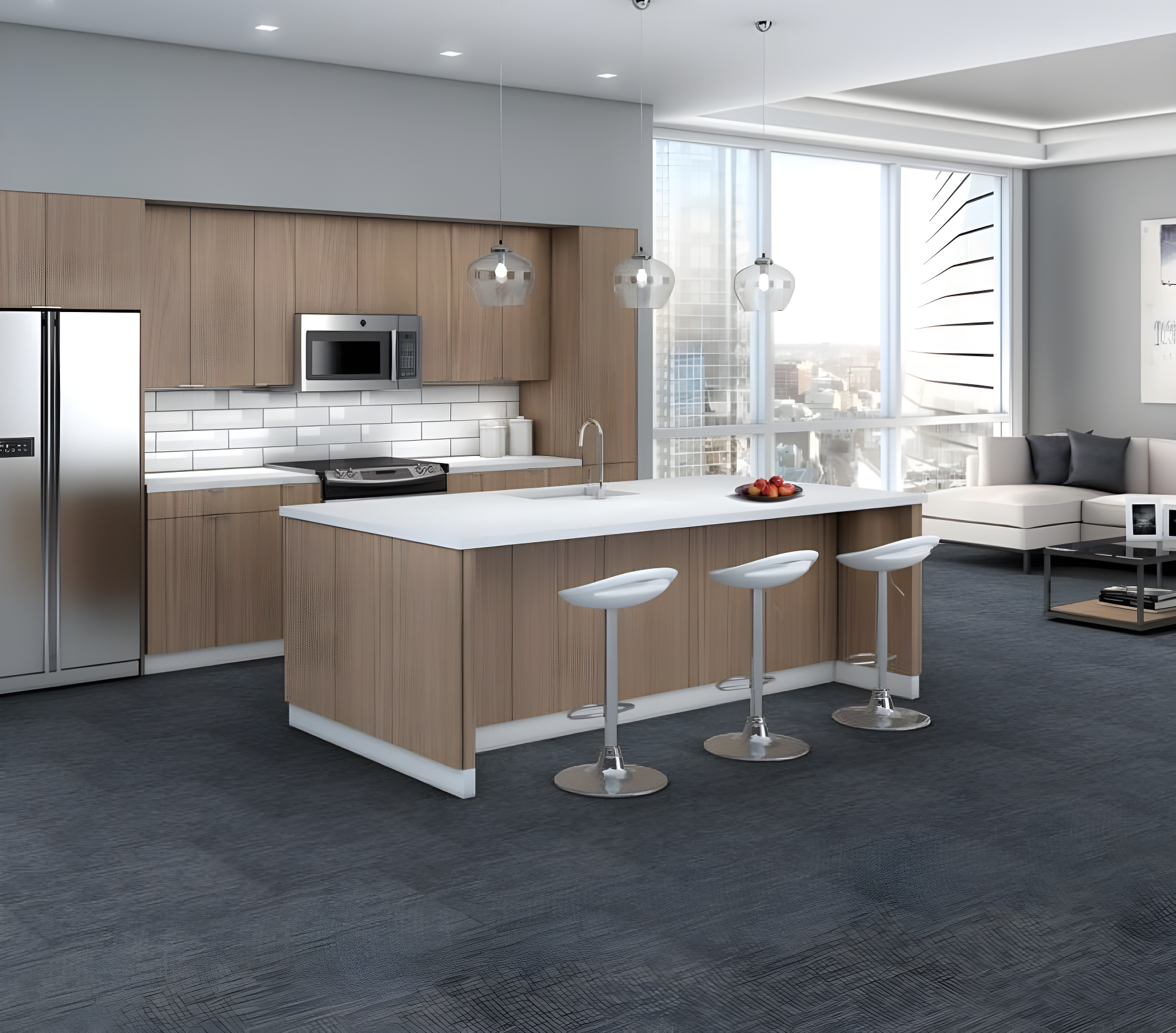 Shaw Apollo 24-in x 24-in Multi-Level Loop Adhesive Carpet Tile (48-sq ft)