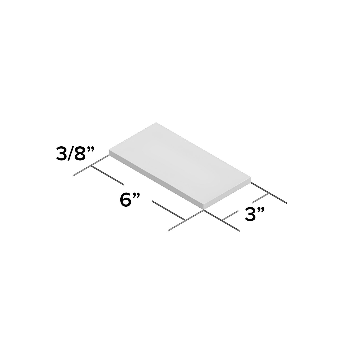 Barcelona 3x6 Blanco Polished Ceramic Subway Wall Tile (5.38 Sq. Ft. / Case)