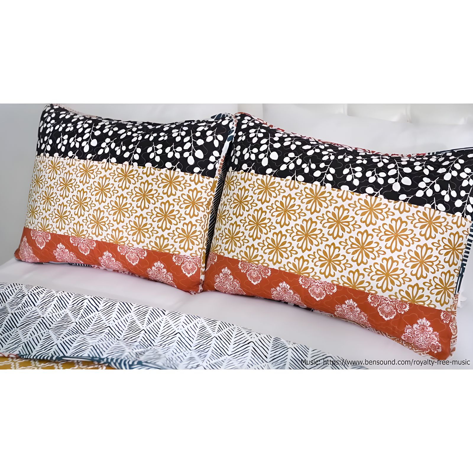 Lush Decor Bohemian 100% Cotton Reversible 3-Piece Quilt Set