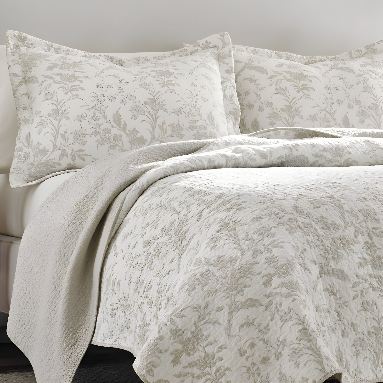 Laura Ashley Amberley Reversible Cotton Quilt Set
