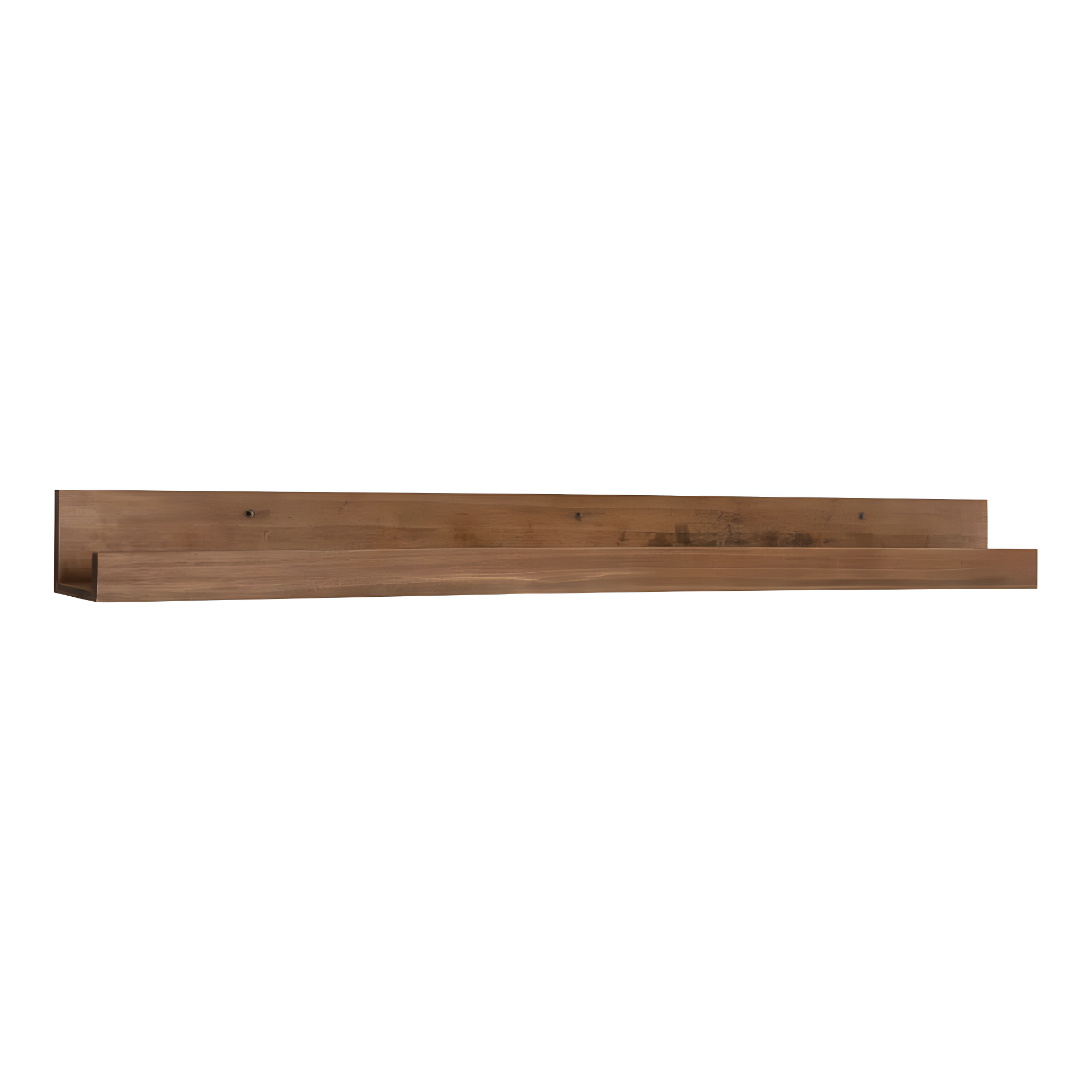 42" Levie Wooden Picture Ledge Wall Shelf Rustic Brown - Kate & Laurel All Things Decor: Modern Display, No Assembly Required