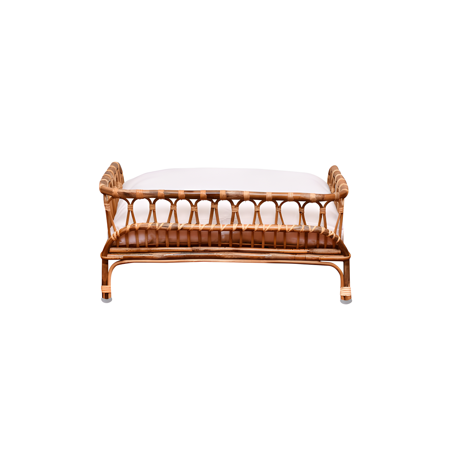 Ebern Designs Wolkey Rattan Pet Bed W/Cushion