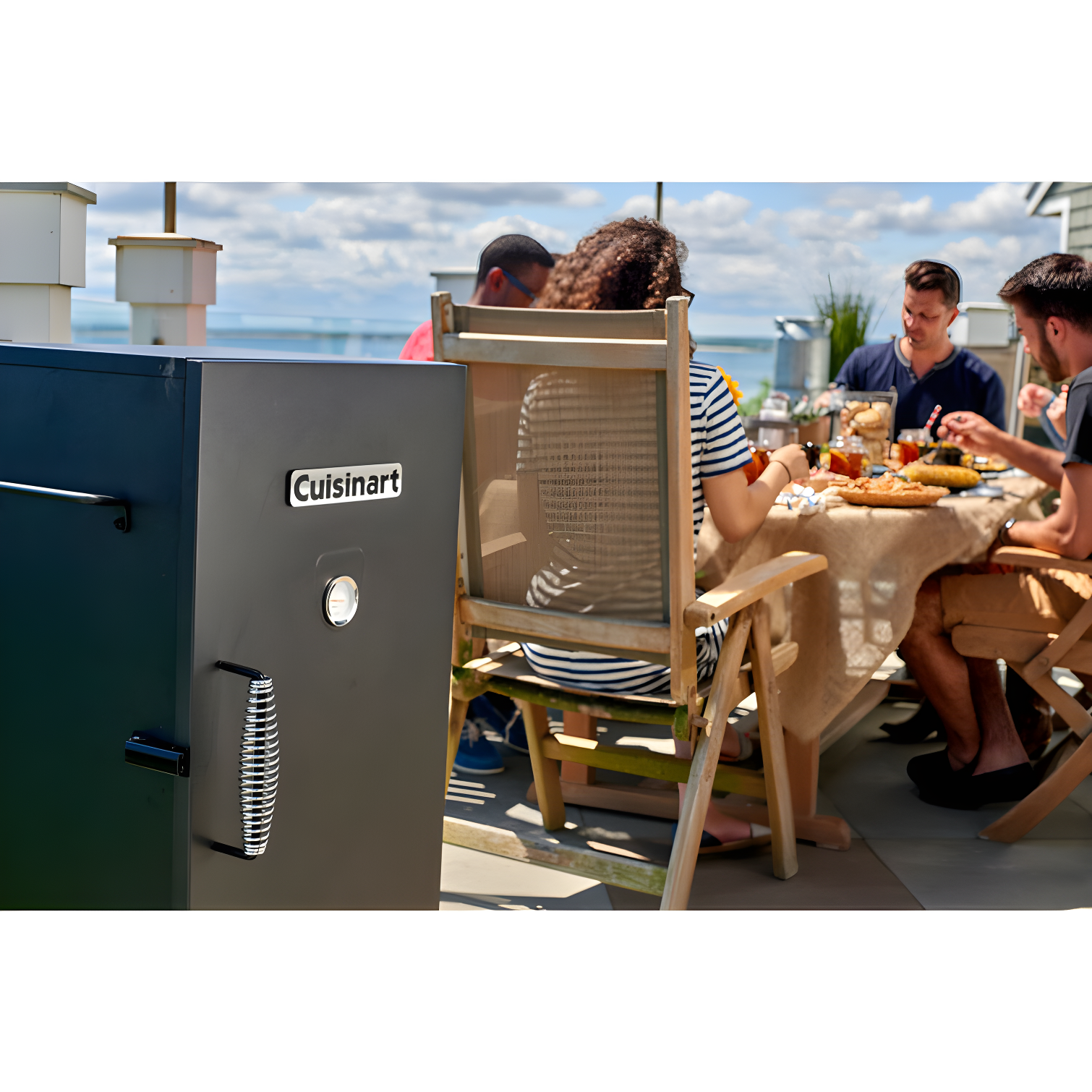 Cuisinart 30-In. Vertical Analog Electric Smoker with 548-Sq.In. Cooking Space in Black