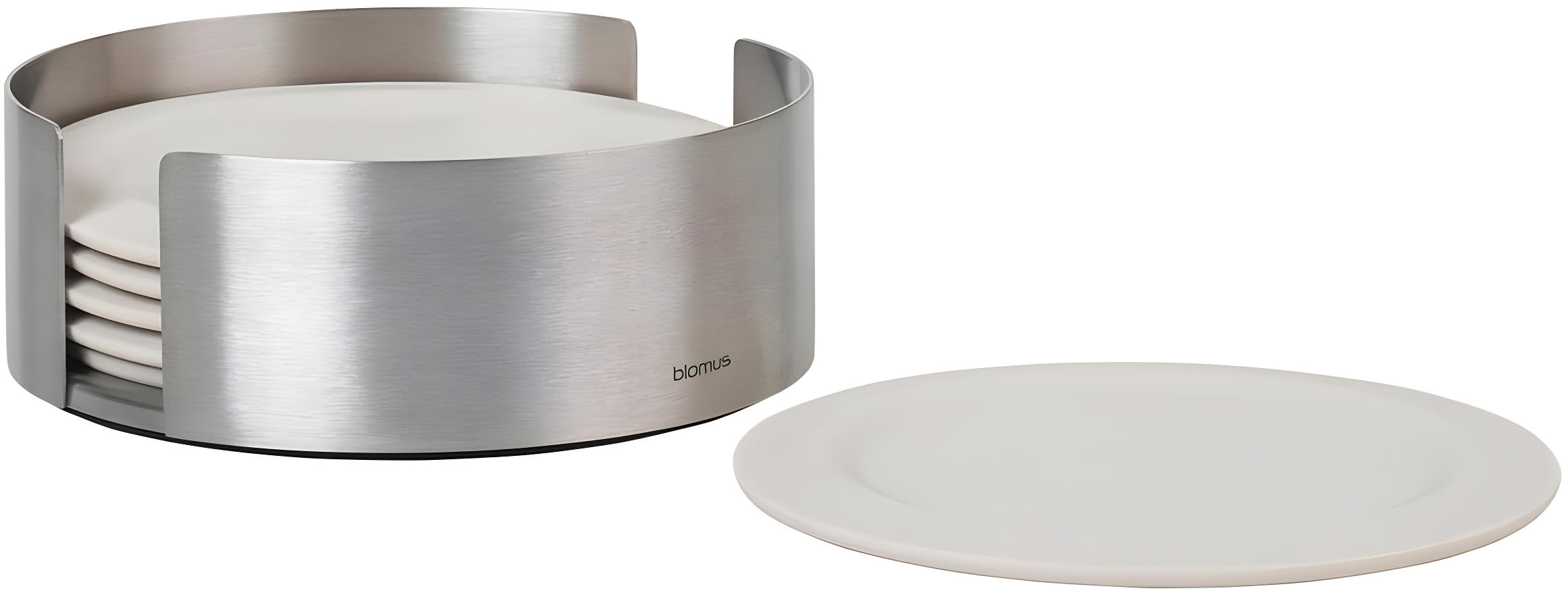 LARETO 7 Piece Coaster Set with Holder