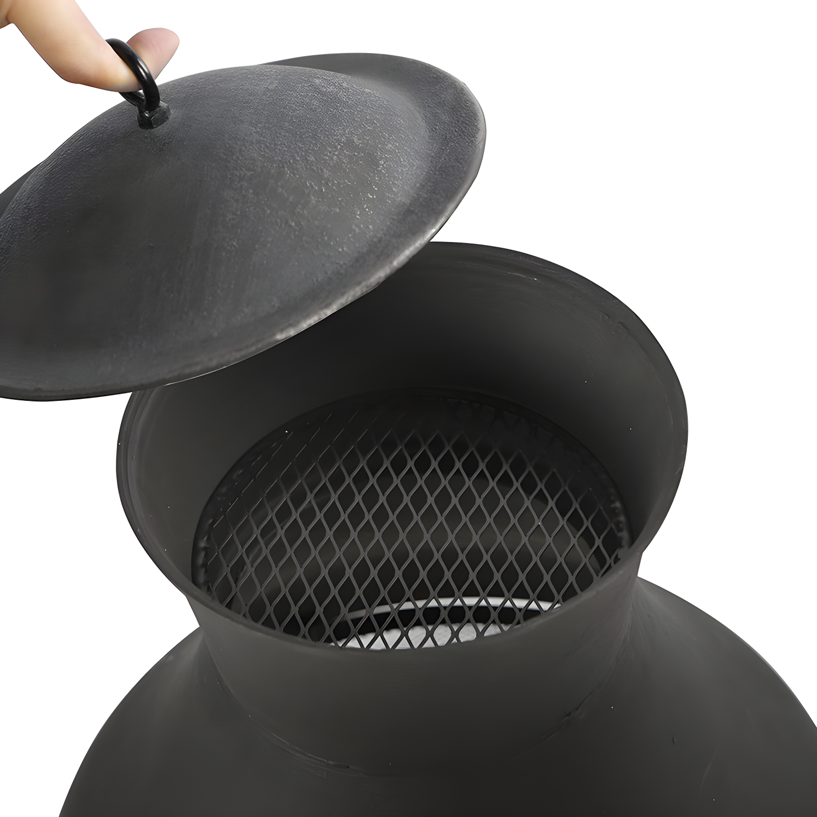 Heatmaxx Round Cast Iron Wood Burning Smokeless Chimnea