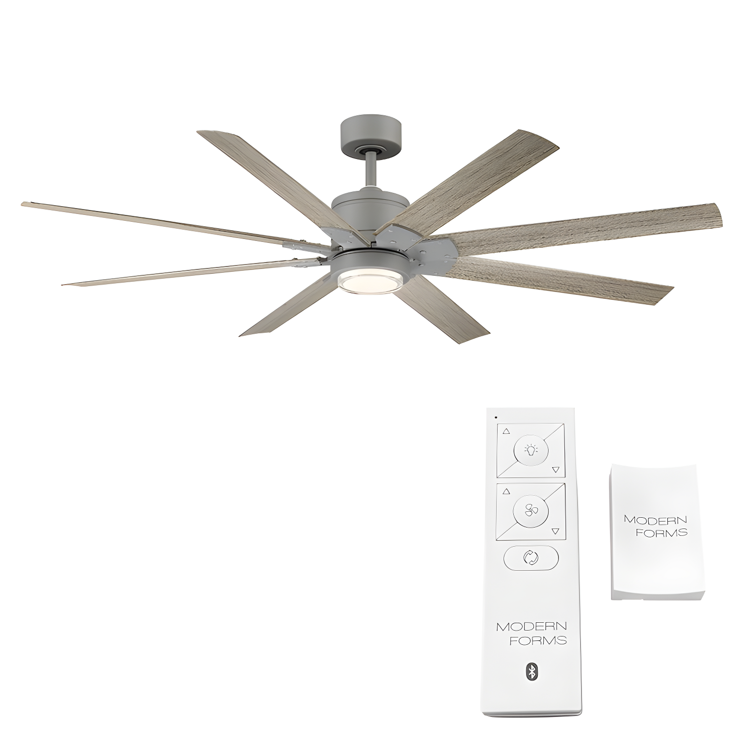Renegade 8 - Blade Outdoor / Indoor Smart Ceiling Fan with Remote Control and LED Light Kit Included