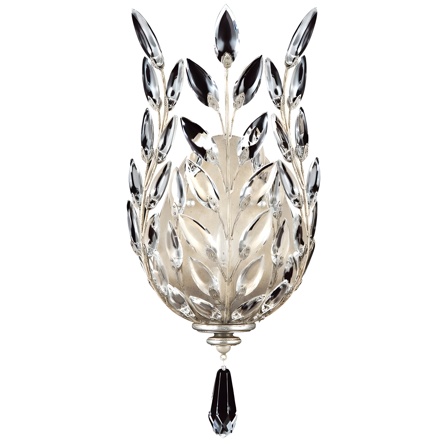 Crystal Laurel Flush Mounted Sconce