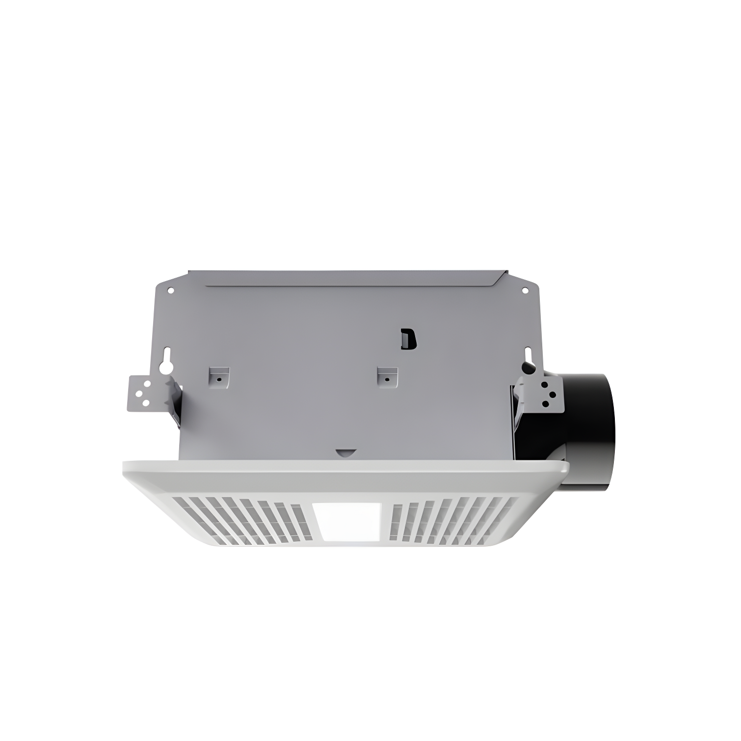 ANZZI 110 CFM 1.3 Sones Super Quiet Square Grill Ceiling Mount Sturdy 26 Watt Bathroom Exhaust Fan With Built-In LED Light Energy Star Rated