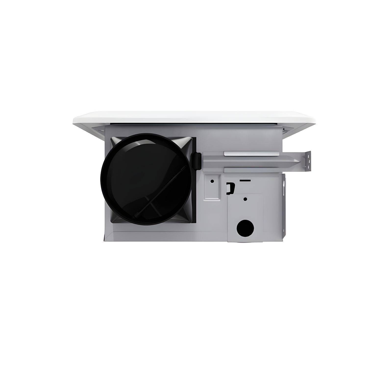 ANZZI 110 CFM 1.3 Sones Super Quiet Square Grill Ceiling Mount Sturdy 26 Watt Bathroom Exhaust Fan With Built-In LED Light Energy Star Rated