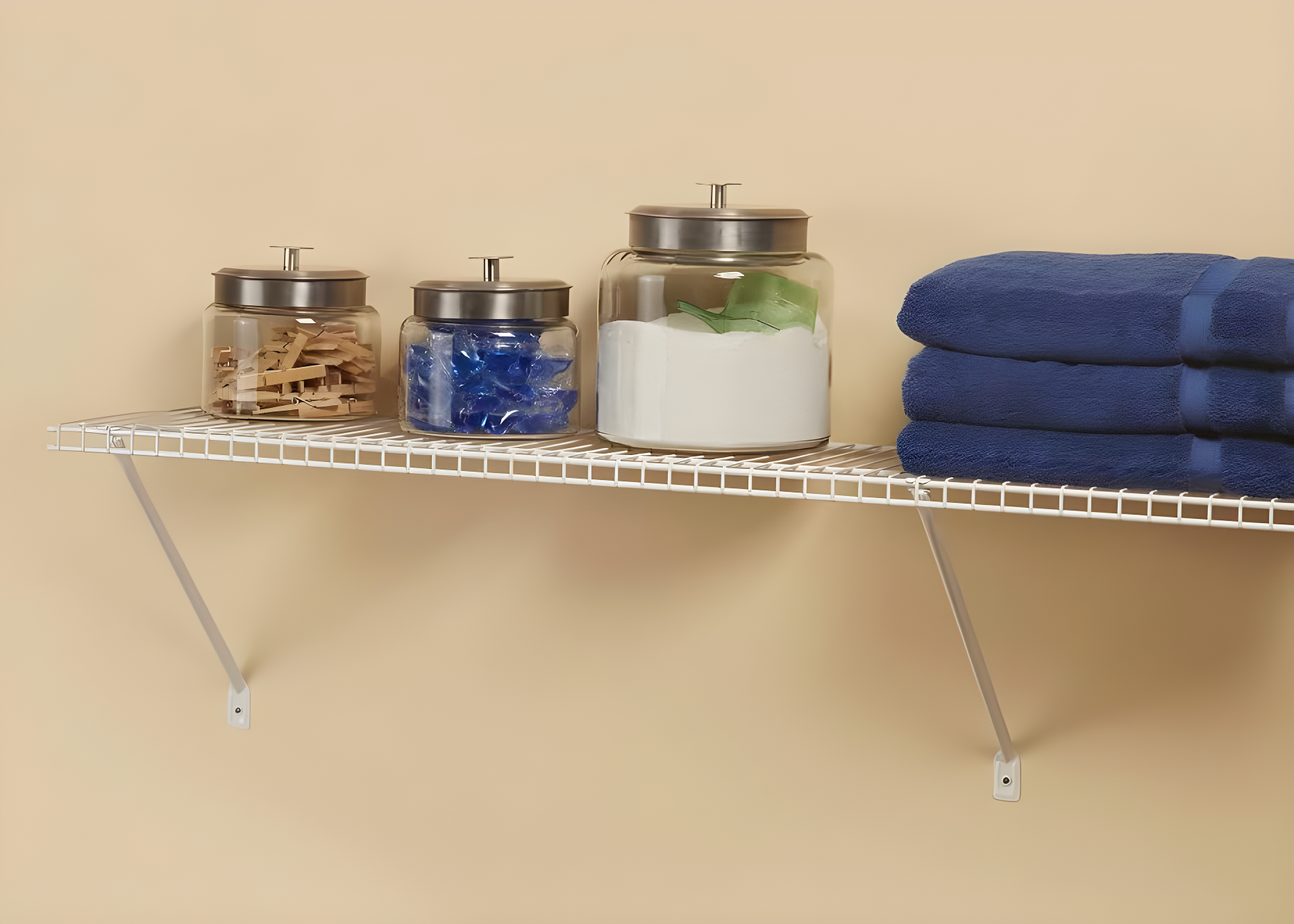 ClosetMaid (#104100) Wire Shelf Kit, White 4' x 12" (Pack of 4)