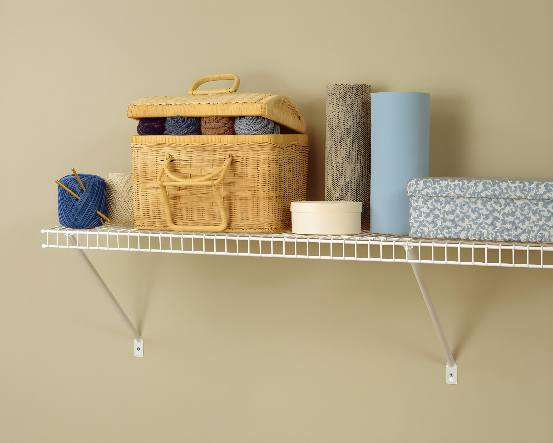 ClosetMaid (#104100) Wire Shelf Kit, White 4' x 12" (Pack of 4)