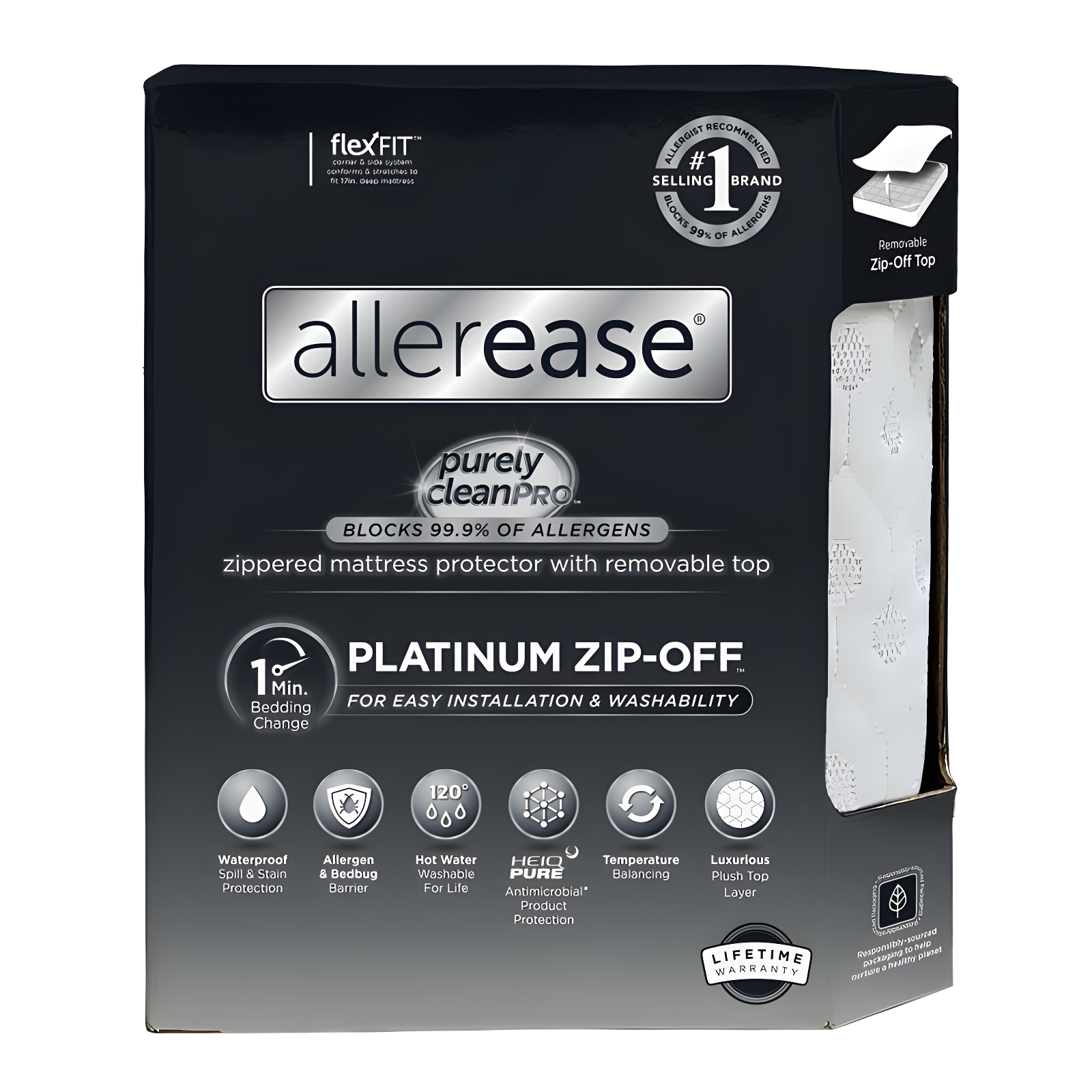 AllerEase Zipper Mattress Protector Case Pack