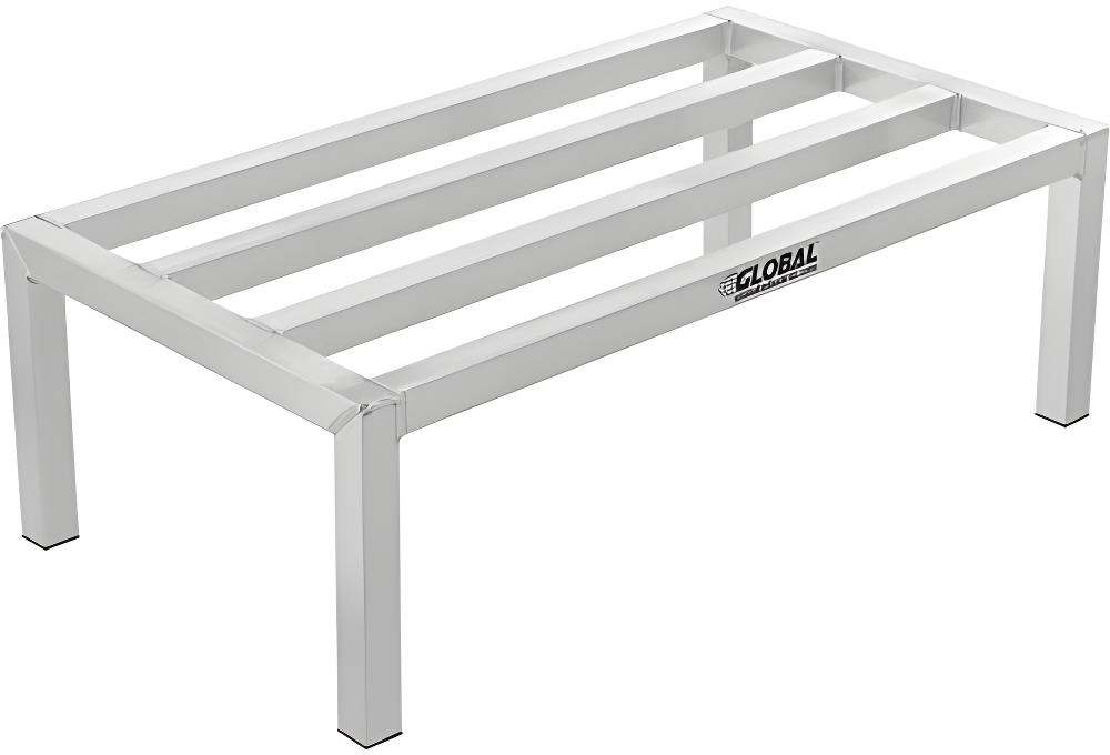 Industrial Aluminum Rectangular Dunnage Rack for Kitchen and Garage
