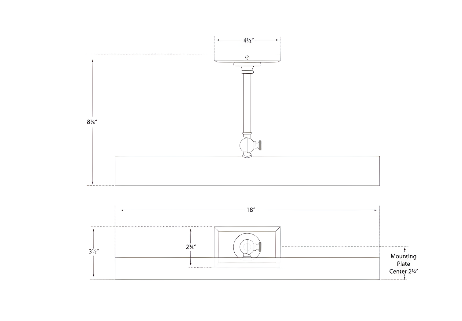 Antique Nickel 18" Dimmable Electric Wall Picture Light