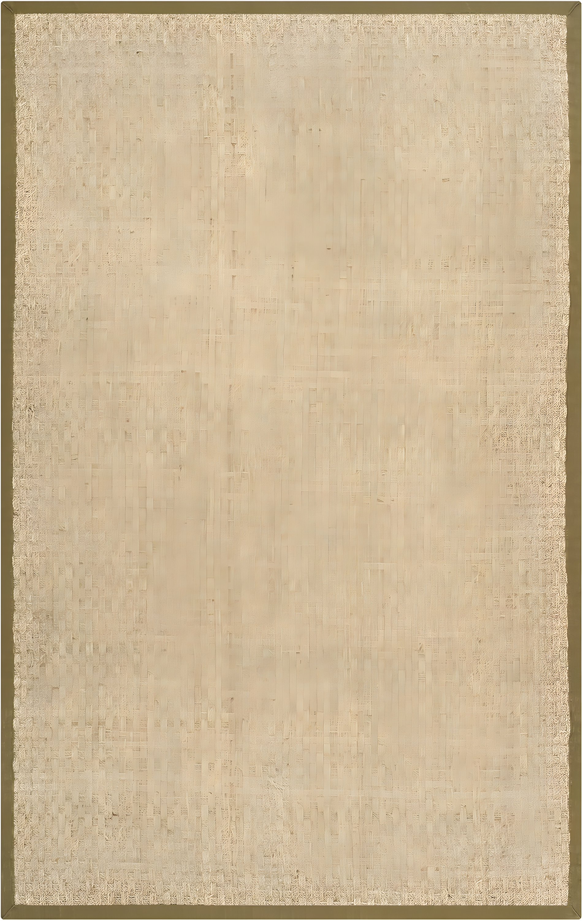 SAFAVIEH Natural Fiber Arbor Border Area Rug, Natural/Olive, 6' x 9'