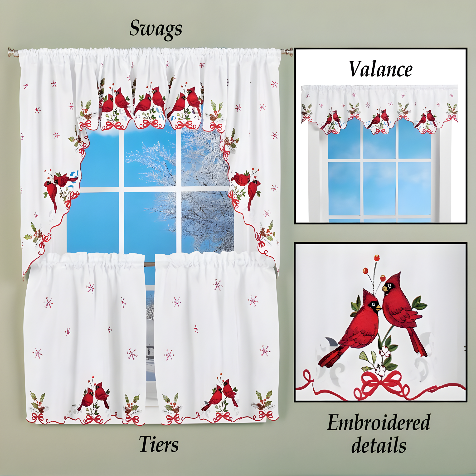 Gateau Animal Print Swag 36.75'' W Window Valance in