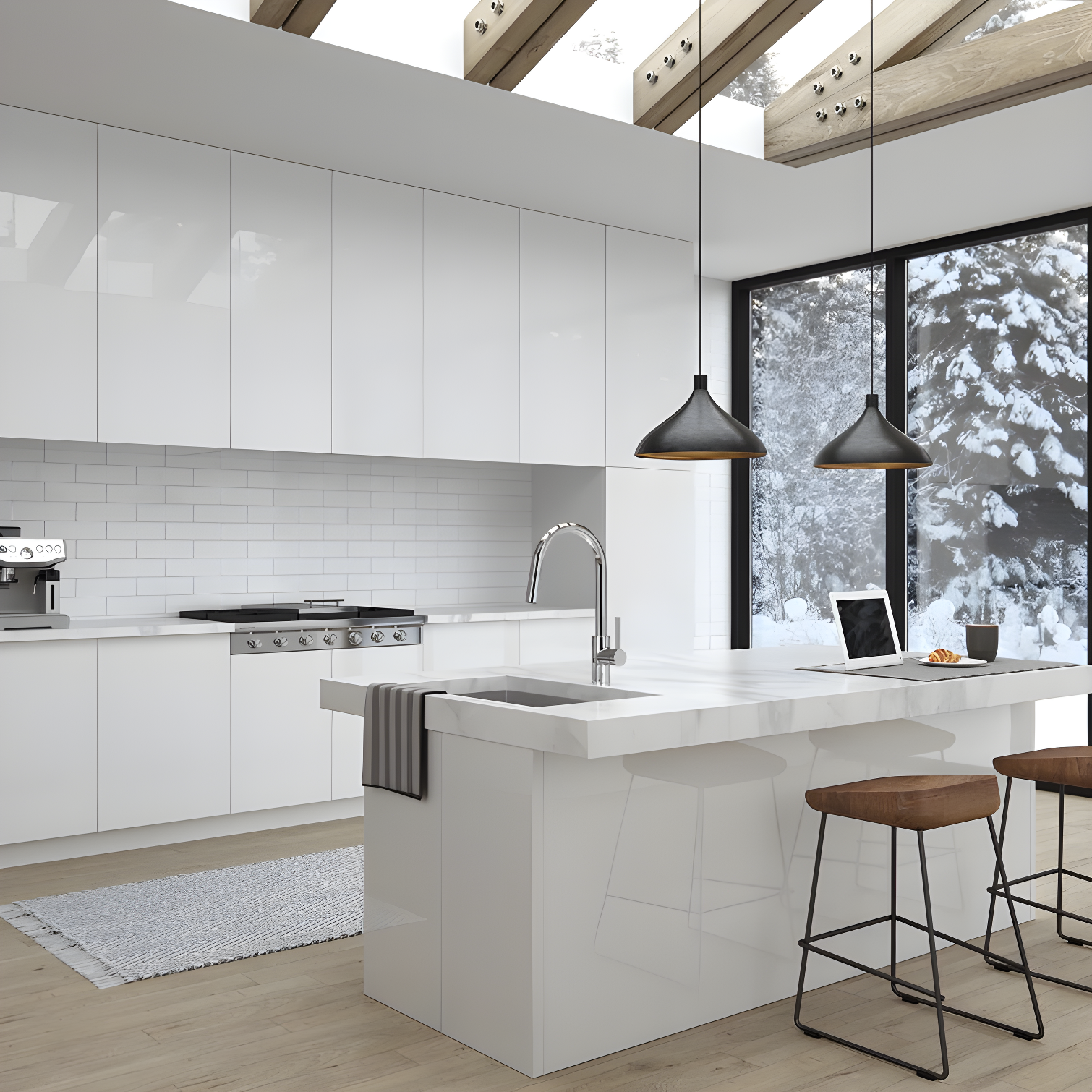 Stellen Pull Down Touchless Single Handle Kitchen Faucet