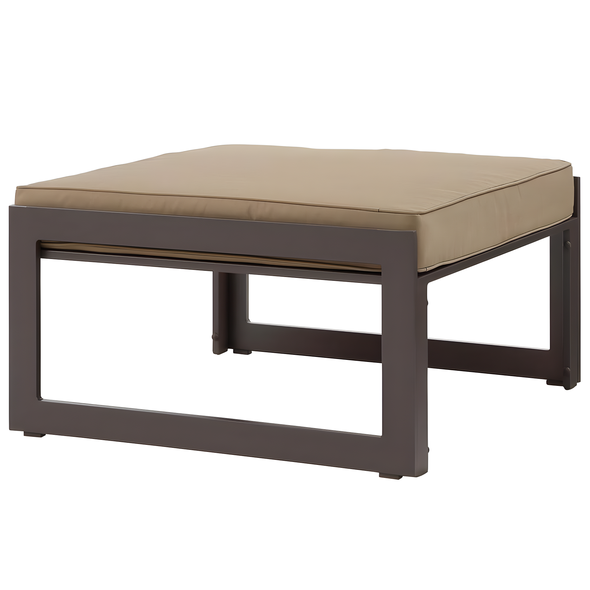 Modway Fortuna Outdoor Patio Ottoman in Brown Mocha