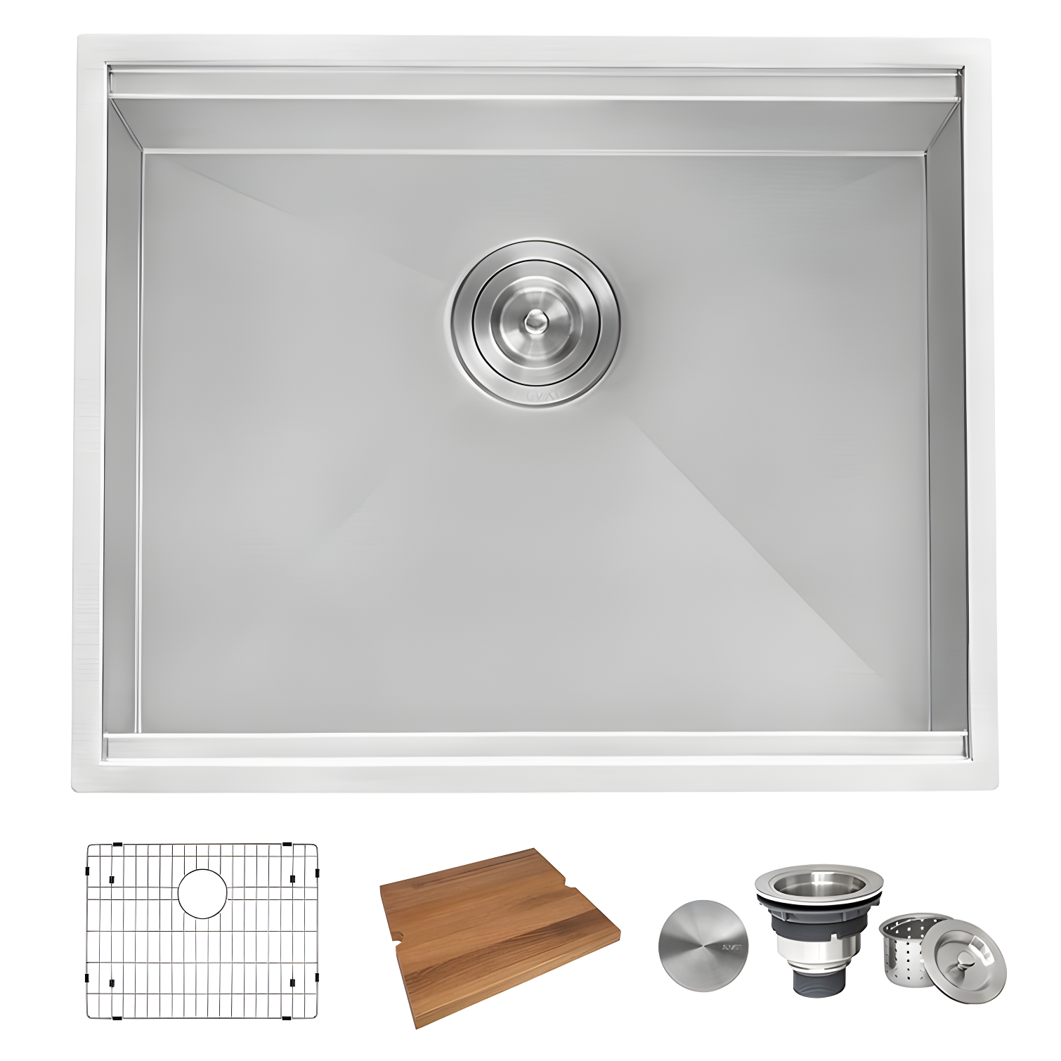 Ruvati RVH8303 Ruvati Workstation Undermount 16 Gauge Stainless Steel Kitchen Sink Single Bowl