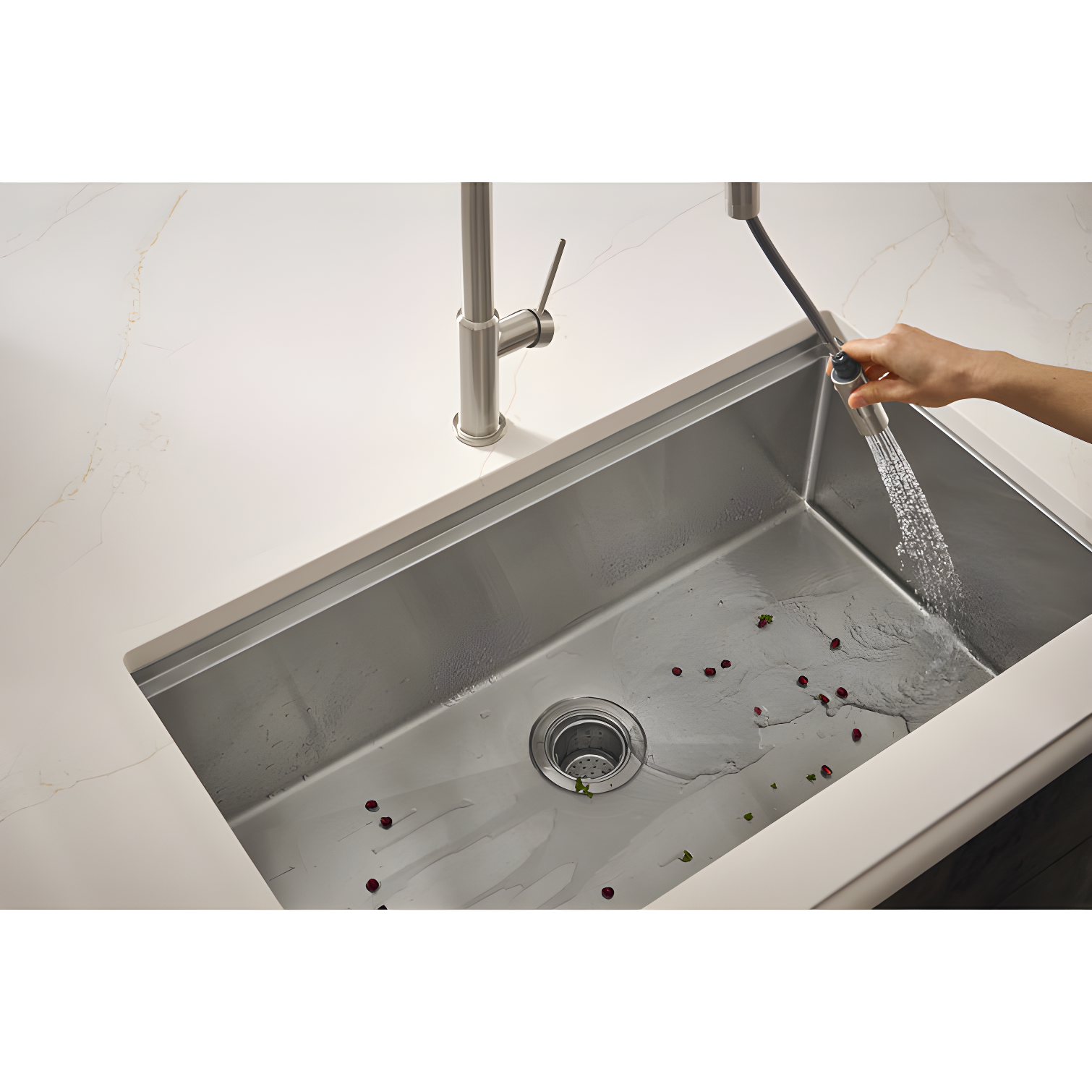 Ruvati RVH8303 Ruvati Workstation Undermount 16 Gauge Stainless Steel Kitchen Sink Single Bowl