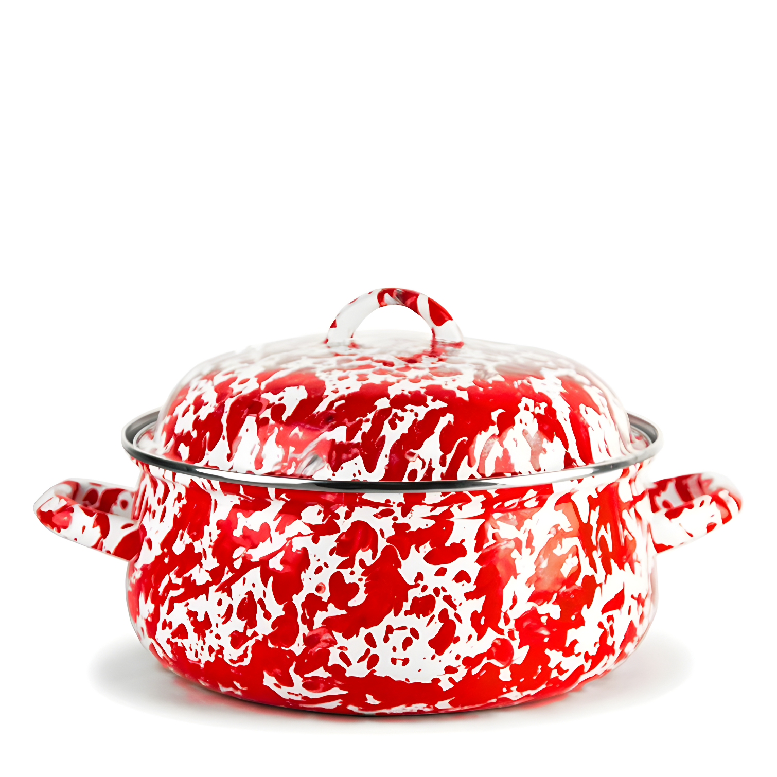 Golden Rabbit Golden Rabbit Swirl 4 Quarts Enamelware Round Dutch Oven