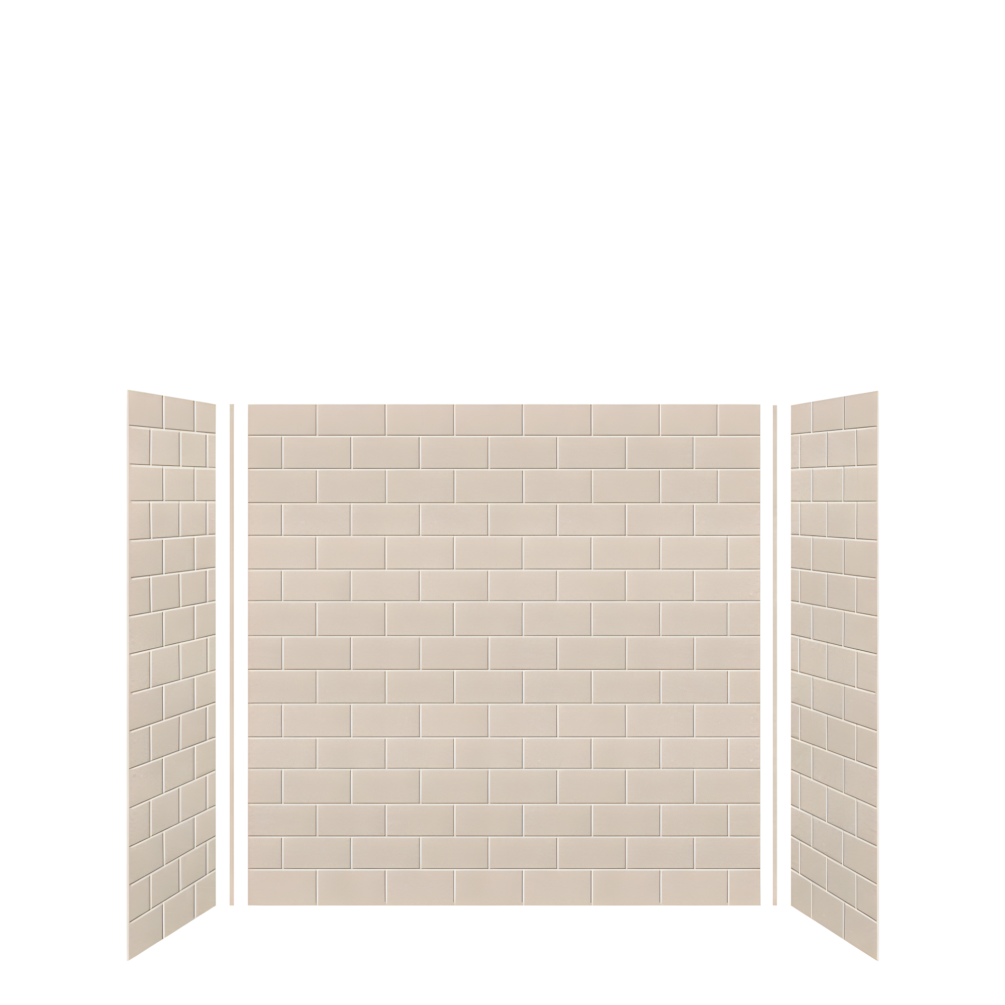 SaraMar 60'' W 36'' D 60'' H Glue Up Solid Surface Wall