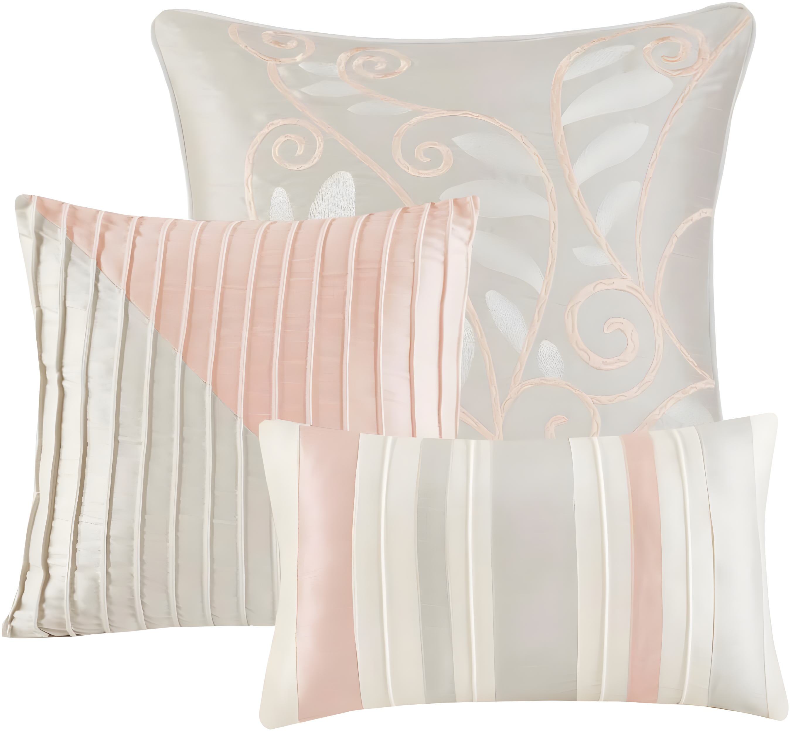 Madison Park Amherst 7 Piece Striped and Pleated Comforter Set & Reviews | Wayfair