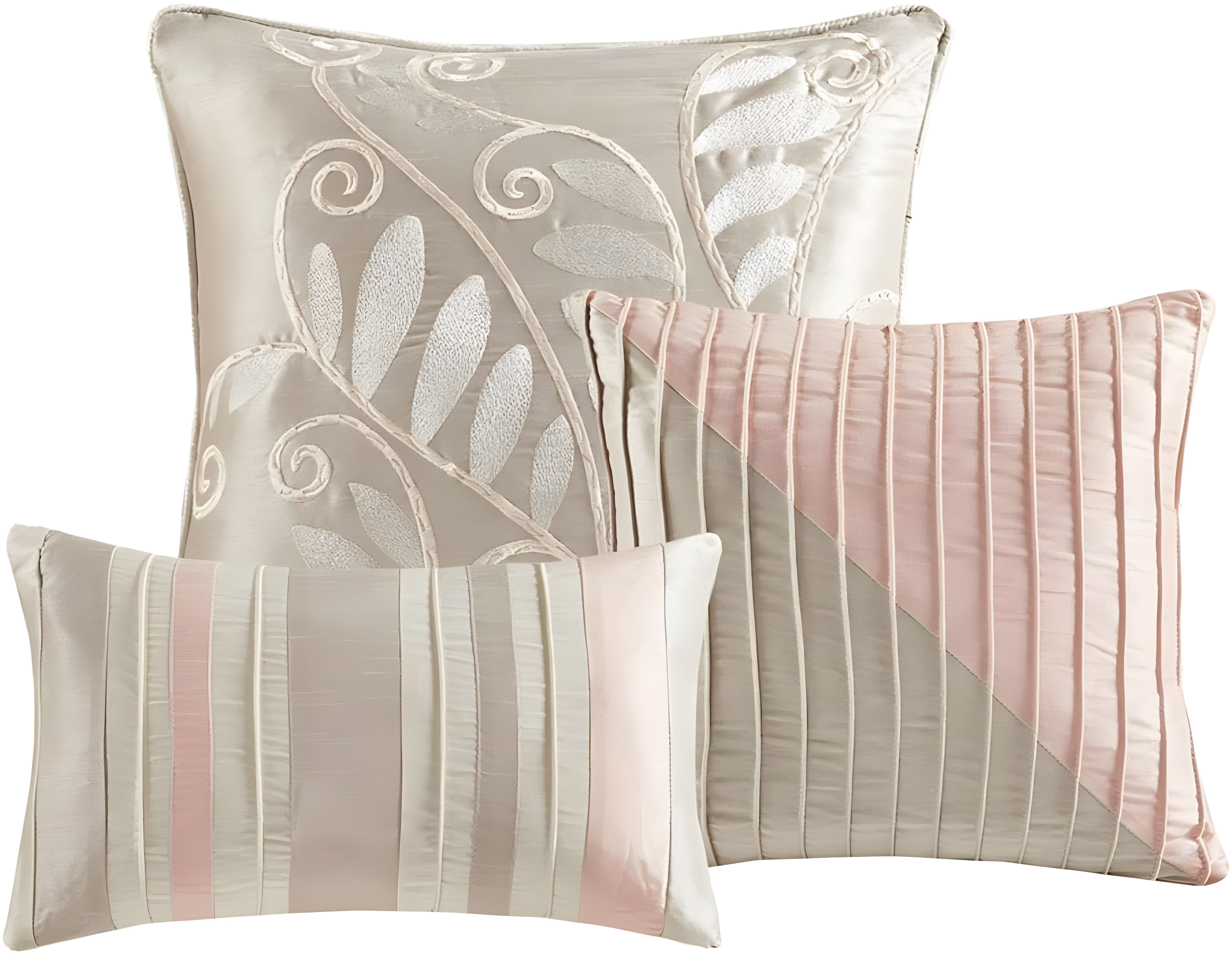 Madison Park Amherst 7 Piece Striped and Pleated Comforter Set & Reviews | Wayfair