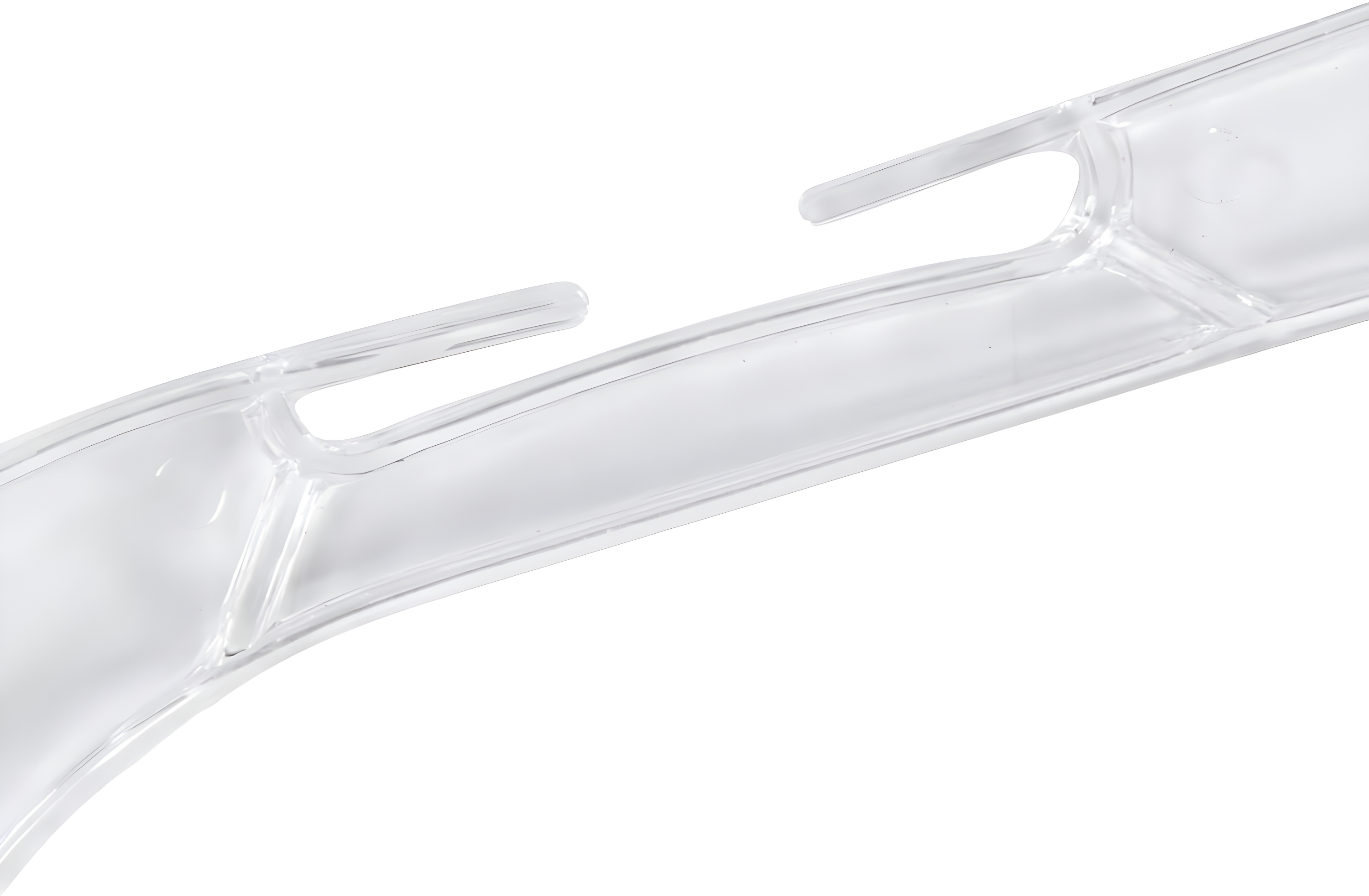 SSWBasics 17 inch Clear Plastic Dress Hangers (Case of 20)