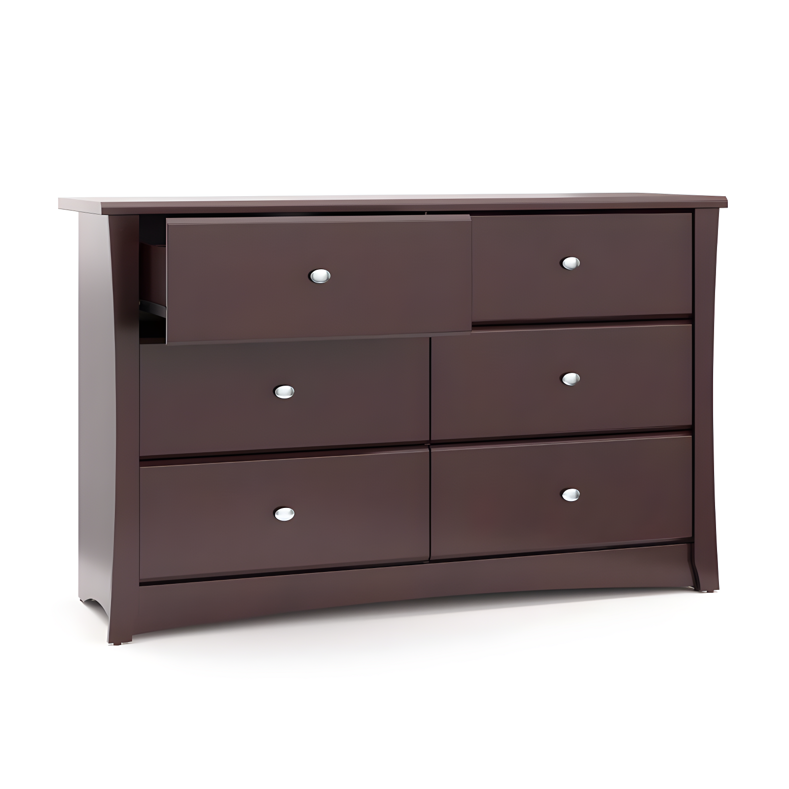 Crescent 6 Drawer Double Dresser