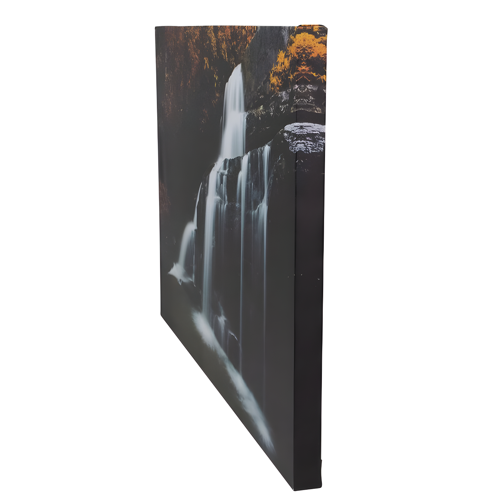 Northlight Seasonal 23.5" Natures Woods Autumn Waterfall Scene Canvas Wall Art