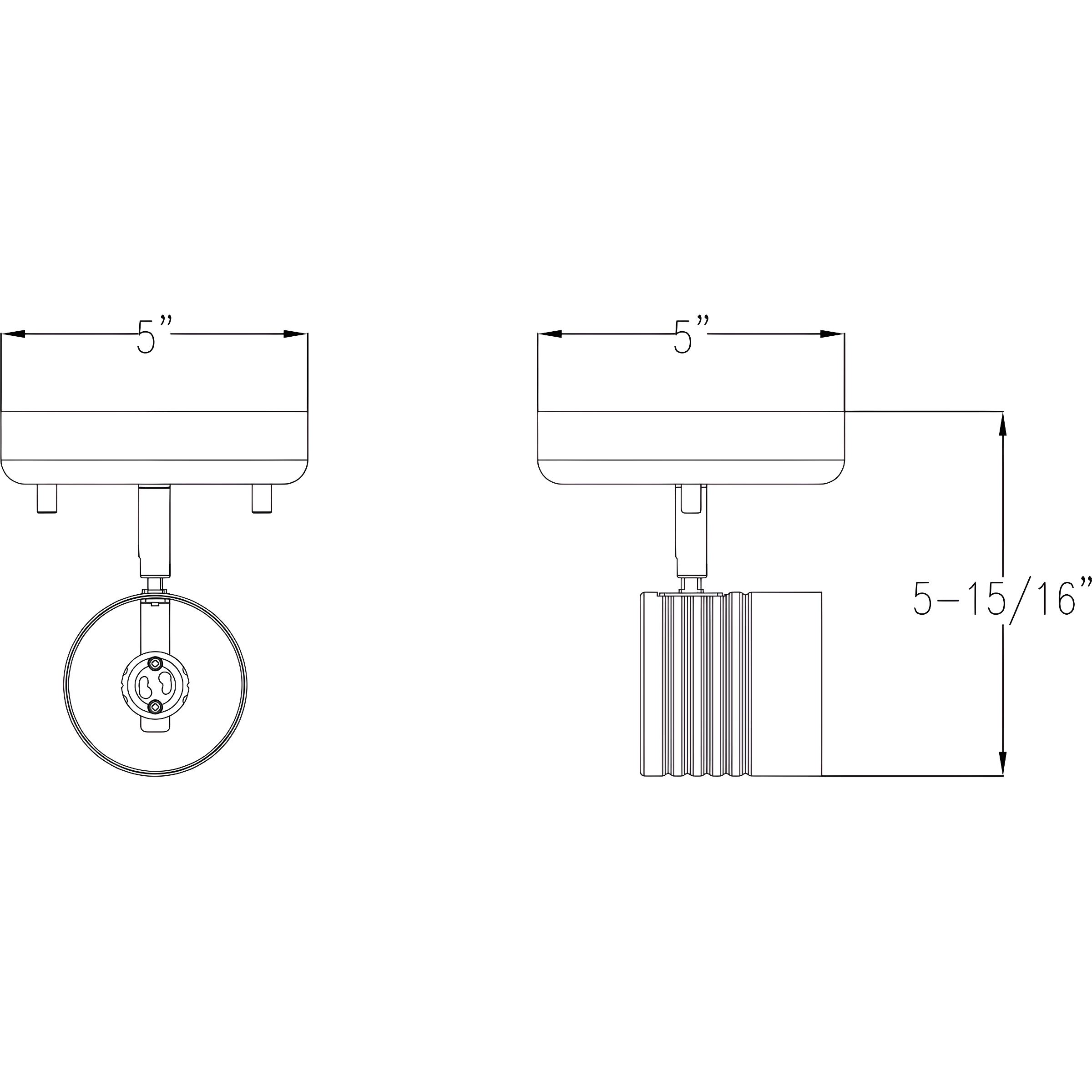 Brushed Nickel One-Head