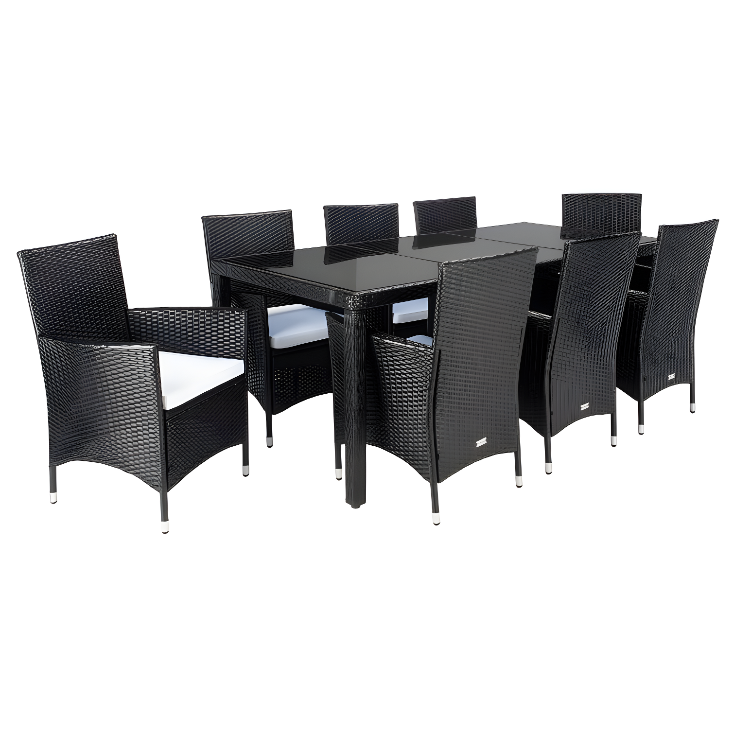 Safavieh Hailee 8 - Person Rectangular Outdoor Dining Set with Cushions