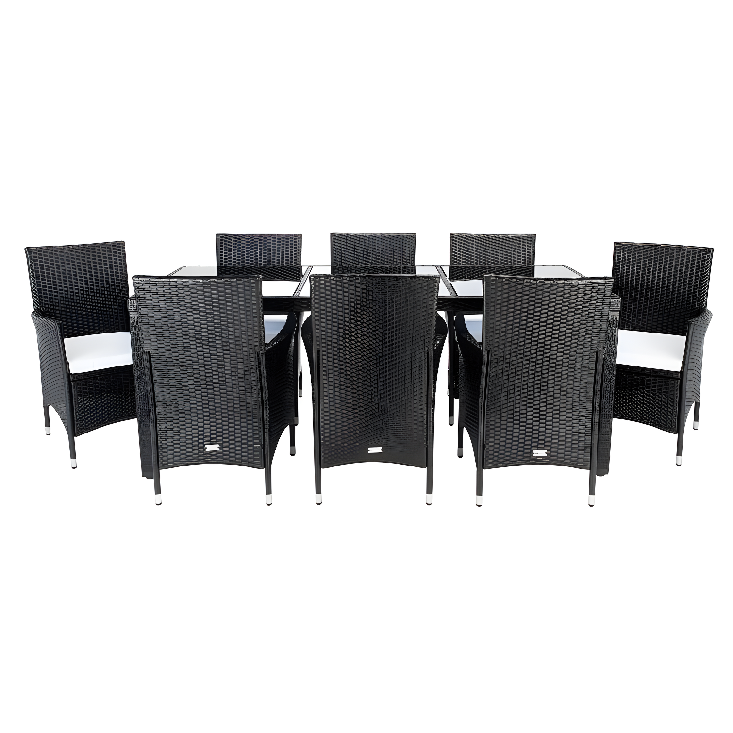 Safavieh Hailee 8 - Person Rectangular Outdoor Dining Set with Cushions