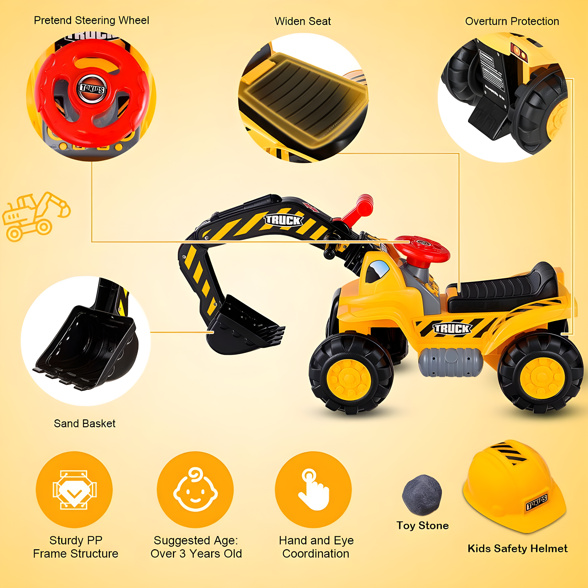Costway Costway 1 Seater Tractors / Construction