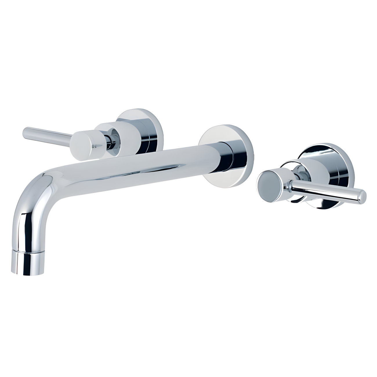 Kingston Brass Concord Two-Handle 3-Hole Wall Mount Roman Tub Faucet