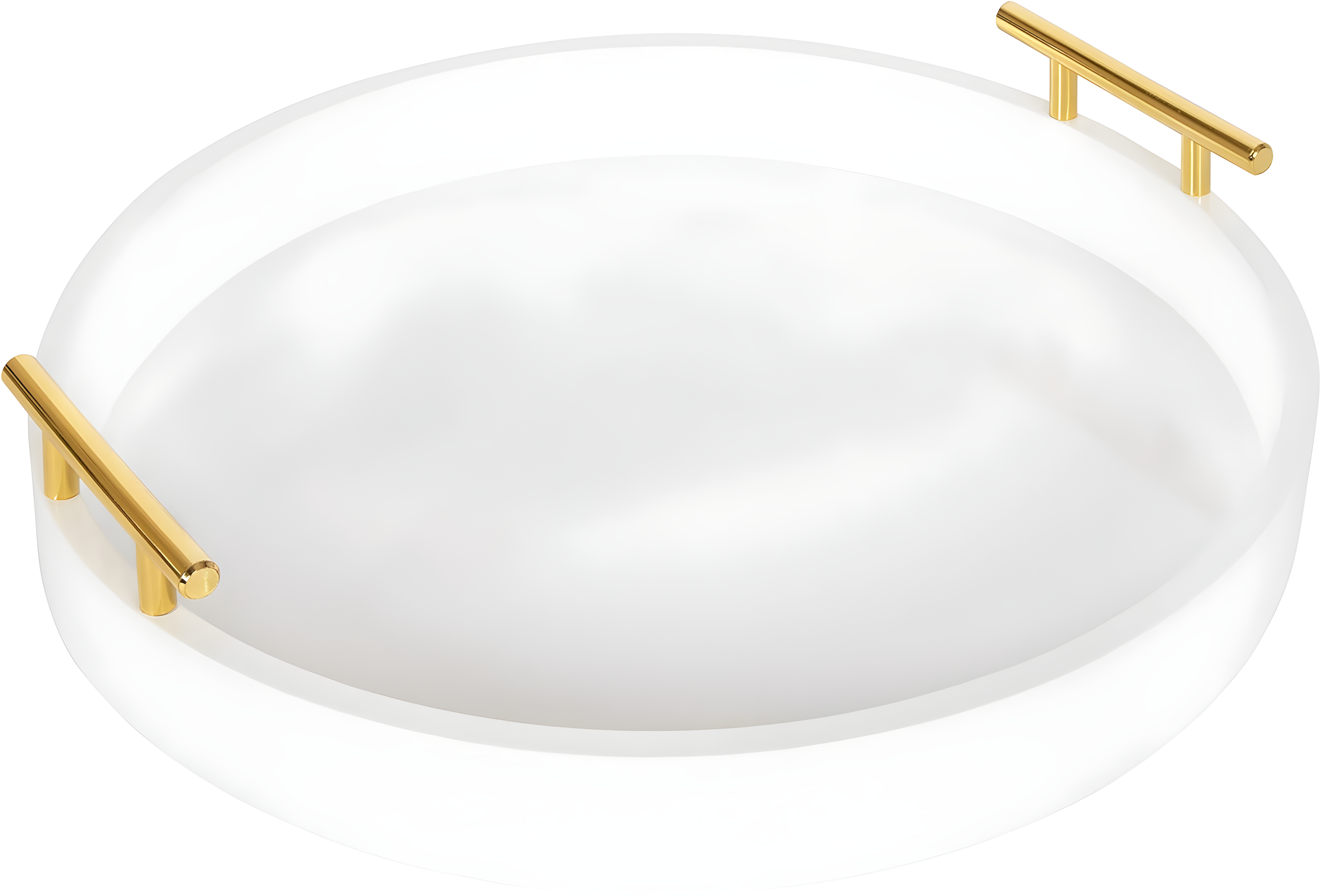 Kate and Laurel Lipton Tray, 18" Diameter, White