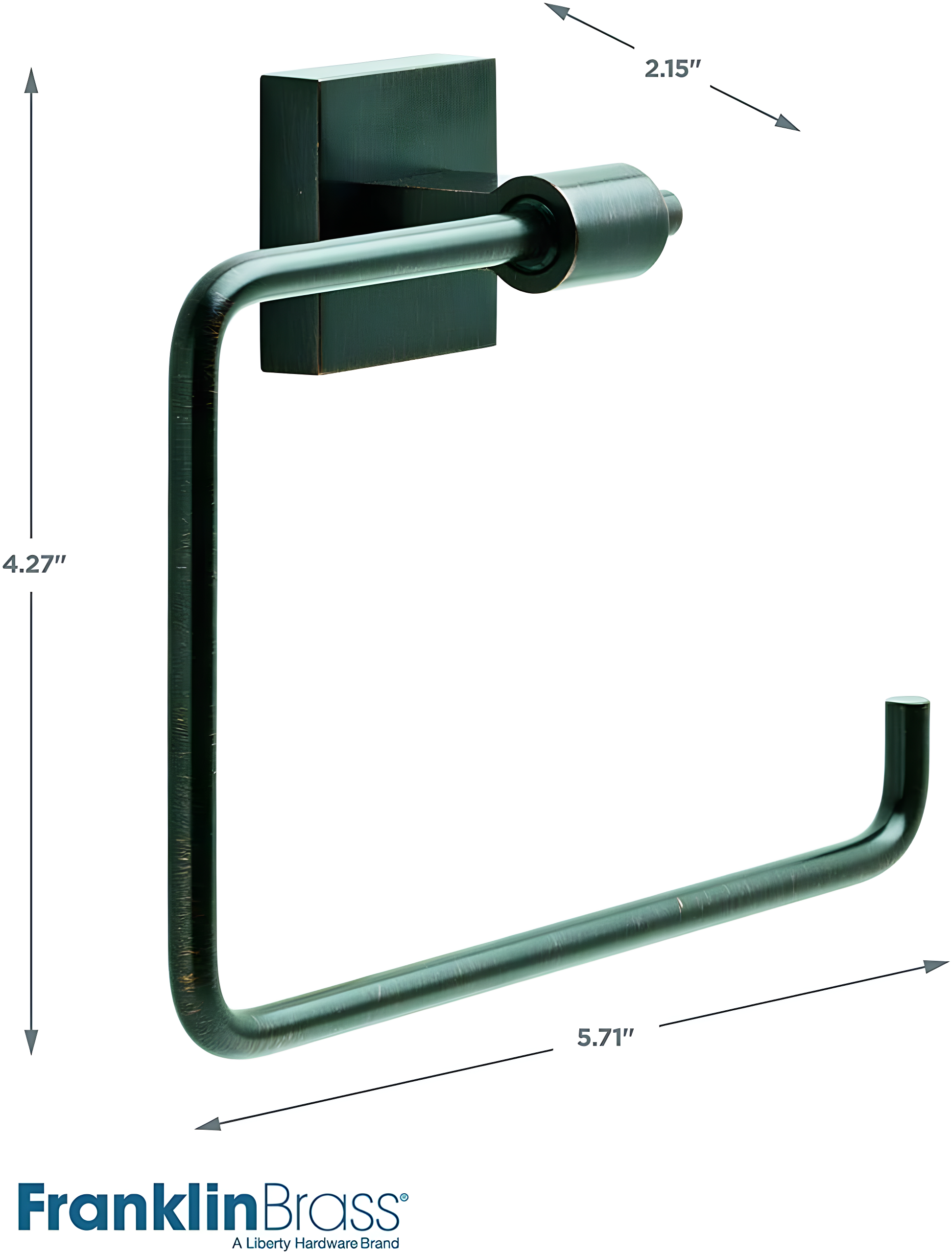 Franklin Brass Max50 Maxted 5-11/16" Single Toilet Paper Holder - Bronze