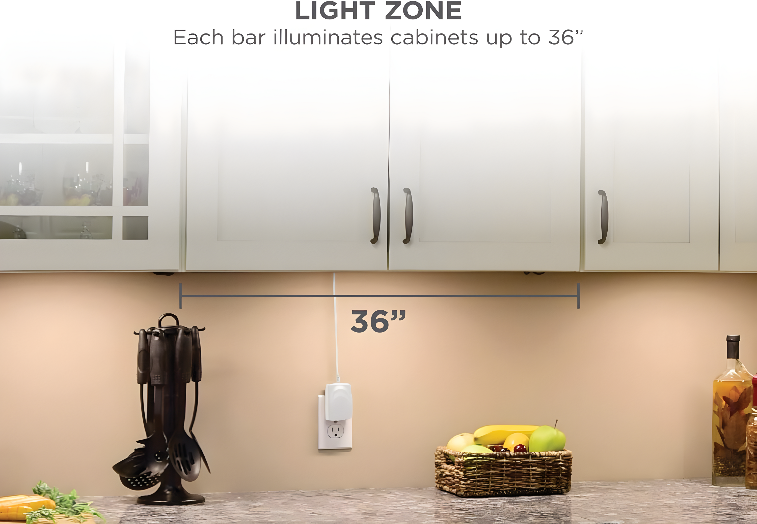 PureOptics™ LED by BLACK+DECKER® LEDUC9-3WK LED 9'' Under Cabinet Linkable Light Bar