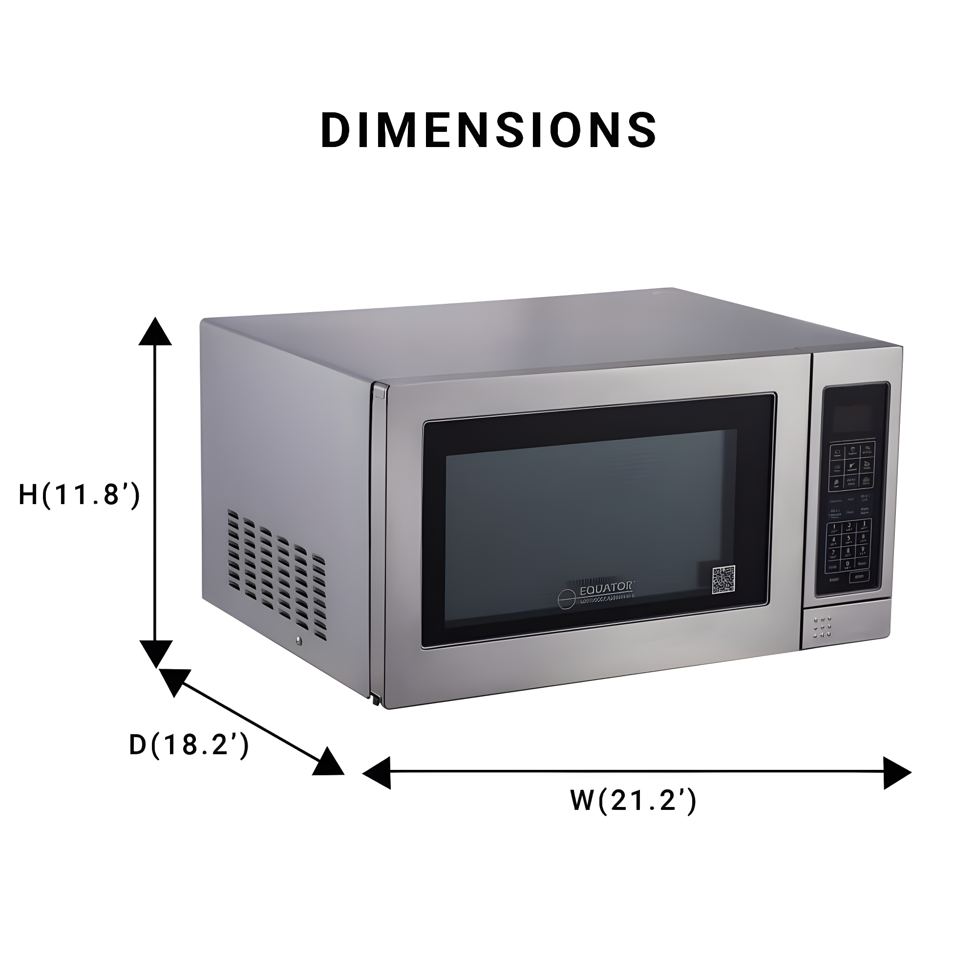 Microwave+Convection Oven+Grill 1.2cf Stainless Freestanding SS
