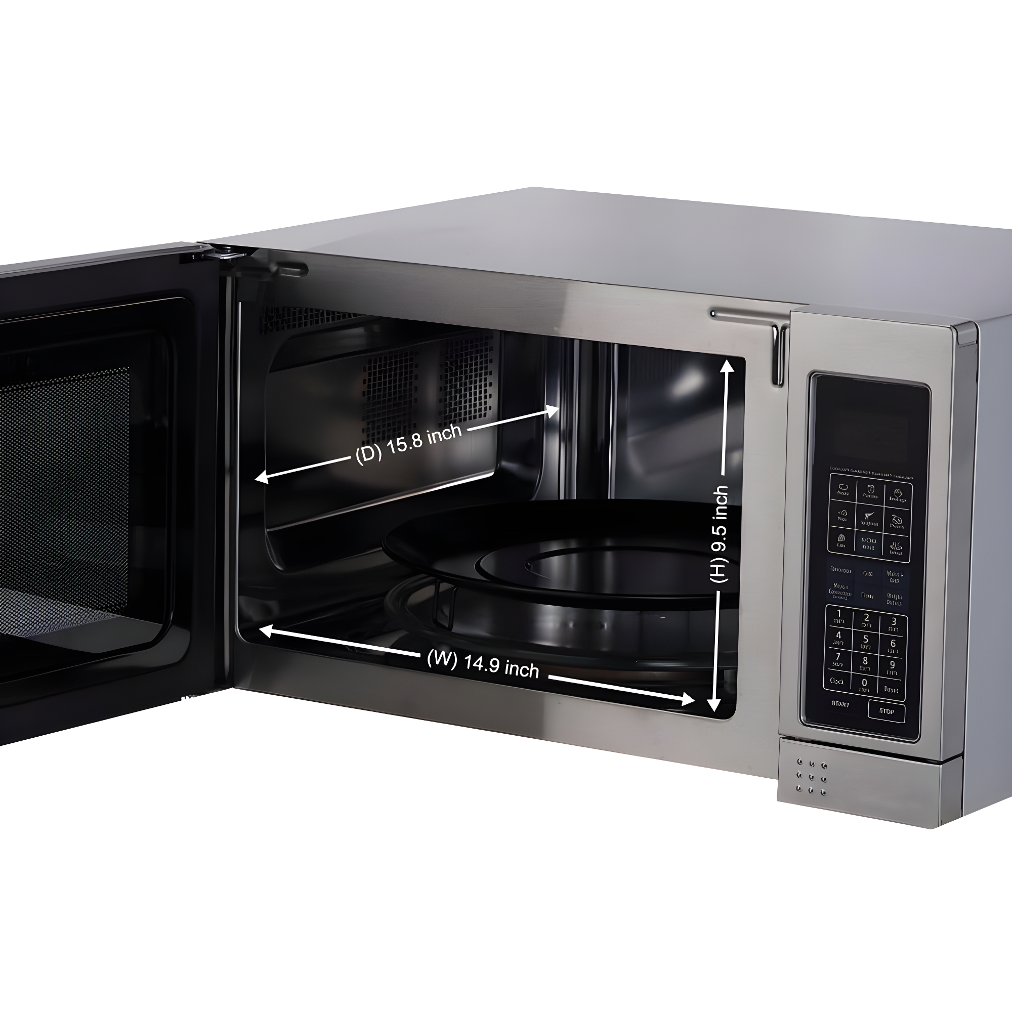 Microwave+Convection Oven+Grill 1.2cf Stainless Freestanding SS